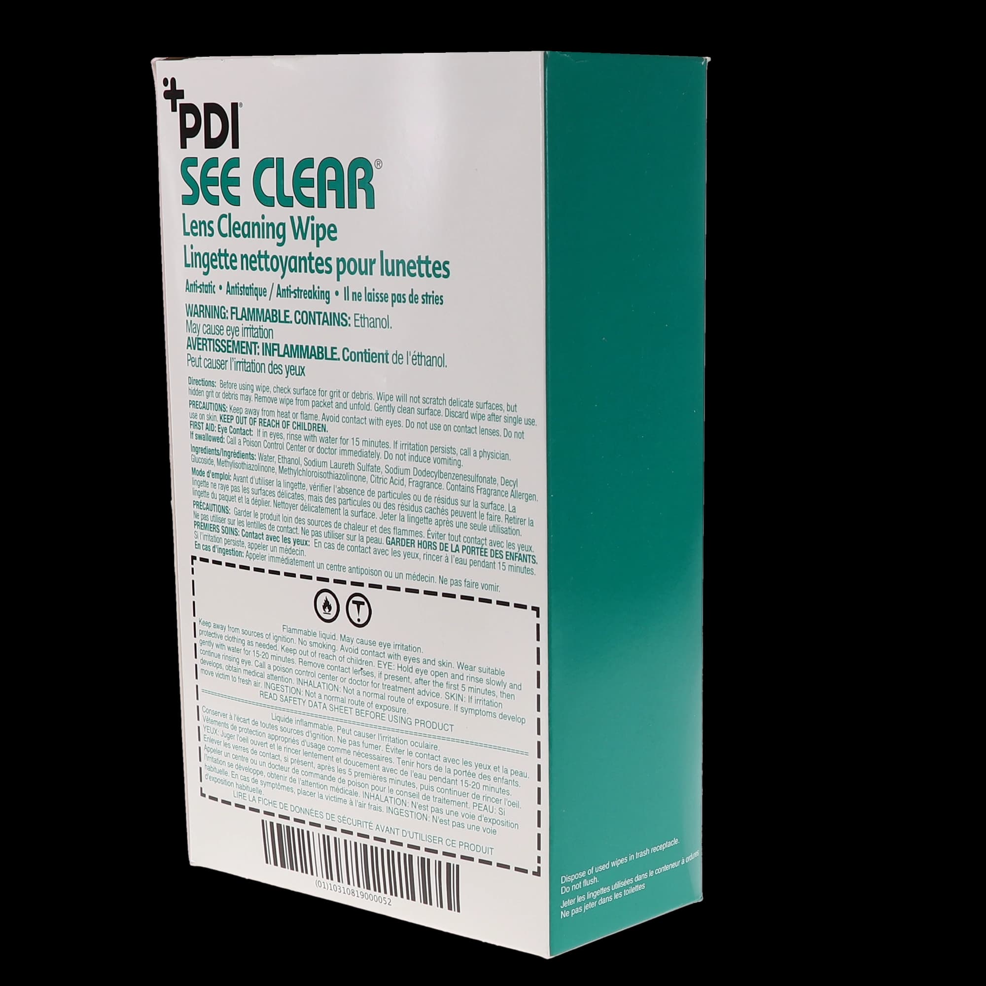 PDI See Clear Lens Cleaning Wipes, 6" x 5", 120 Individually Wrapped Wipes per Box, D25431 thumbnail 13