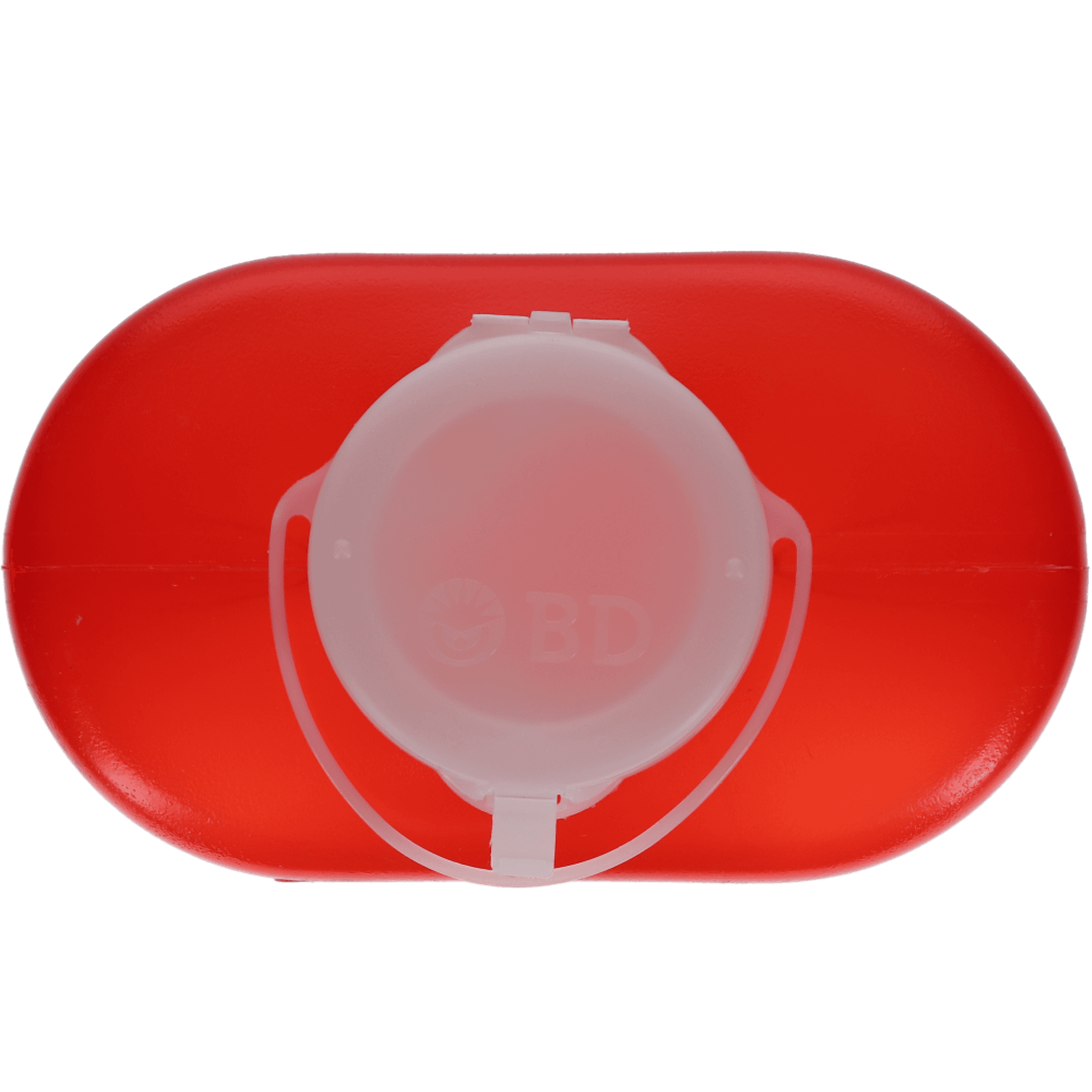 BD Multi-Use One-Piece Sharps Collector, Hinged Lid with Petals, 3.3 Qt, Small, Red, 305488 thumbnail 5