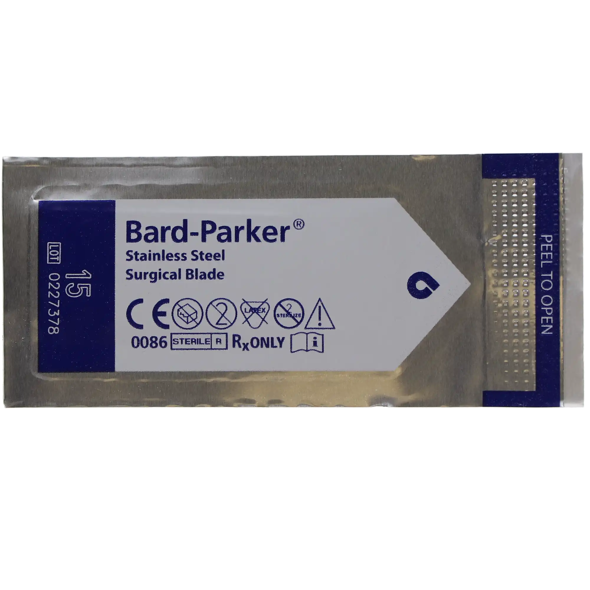Bard-Parker Stainless Steel Surgical Blade #15, Sterile, 50/Box, 371215 thumbnail 2