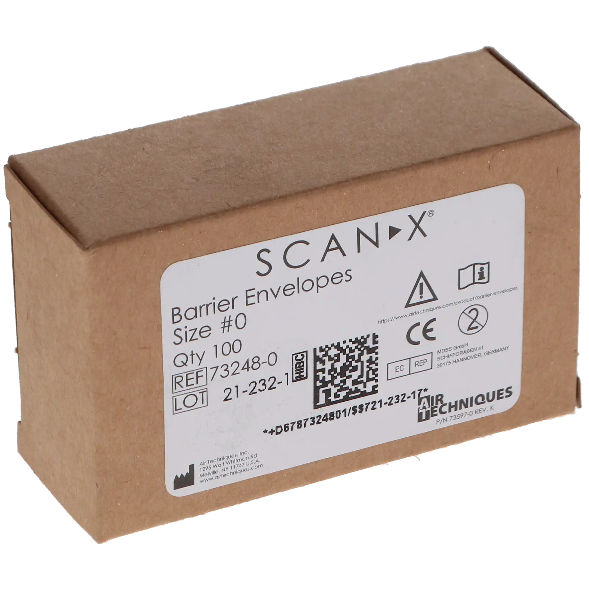 Air Techniques ScanX Easy-Open Barrier Envelopes, Size 0, Black, 100/Box, 73248-0 thumbnail 5