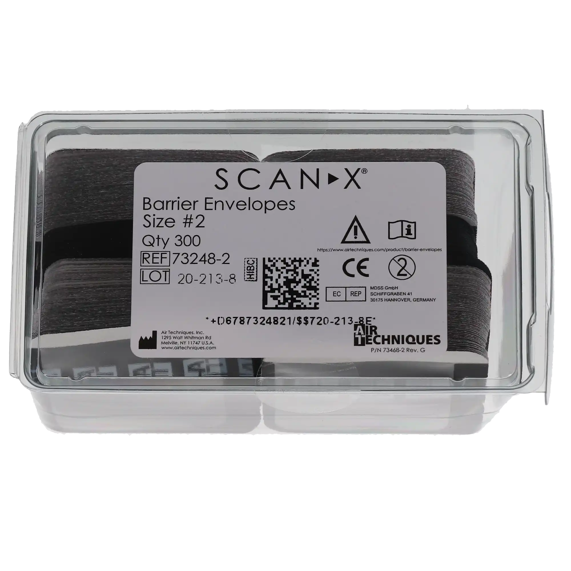ScanX Barrier Envelopes, Size 2, Black, 300/Box, 73248-2 thumbnail 4