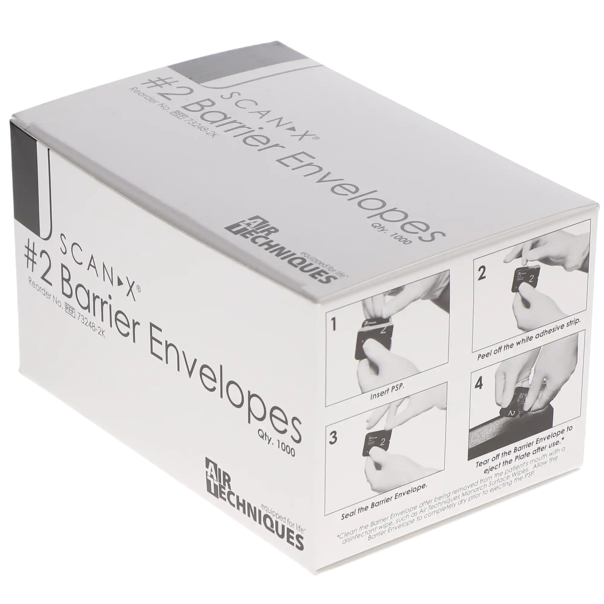 Air Techniques ScanX Barrier Envelopes, Size 2, Black, Bulk Pack, 1000/Pk, 73248-2K thumbnail 4
