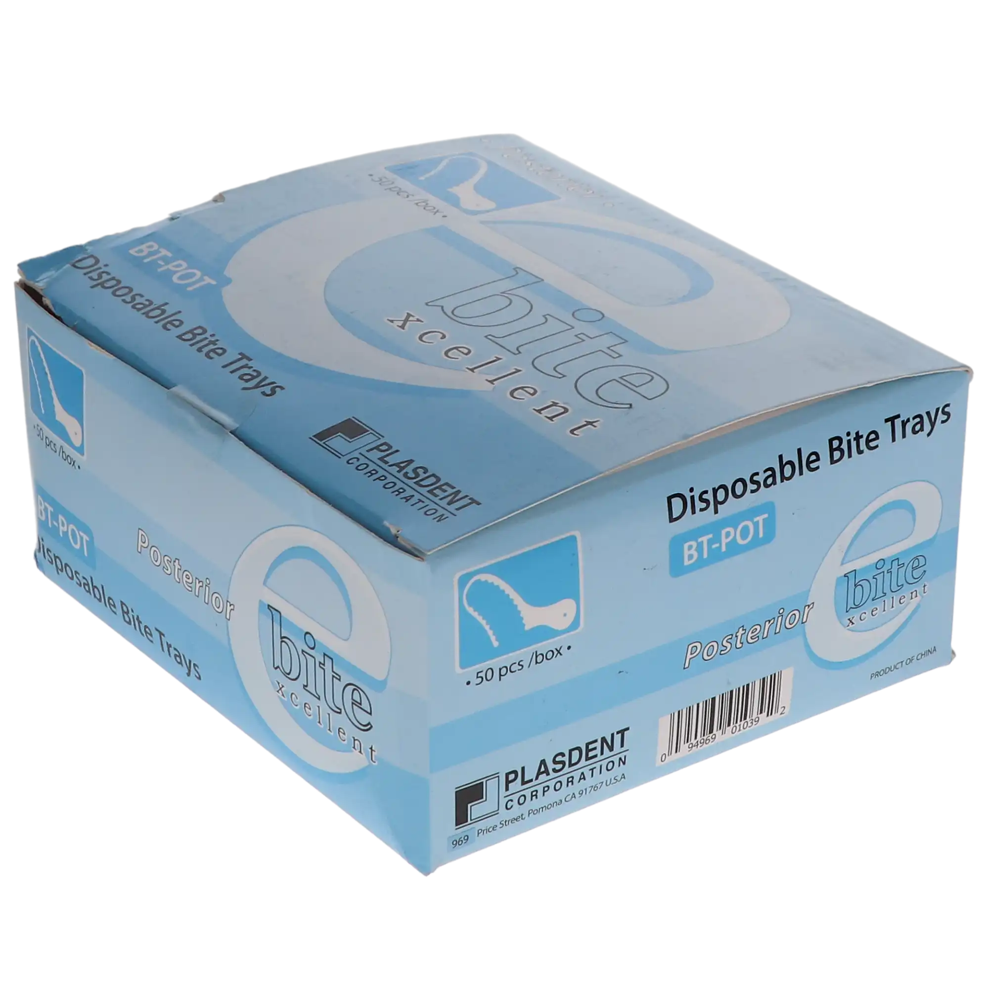 Plasdent Excellent Disposable Bite Registration Trays, Posterior, Dual Arch, White, 50/Box, BT-POT thumbnail 4