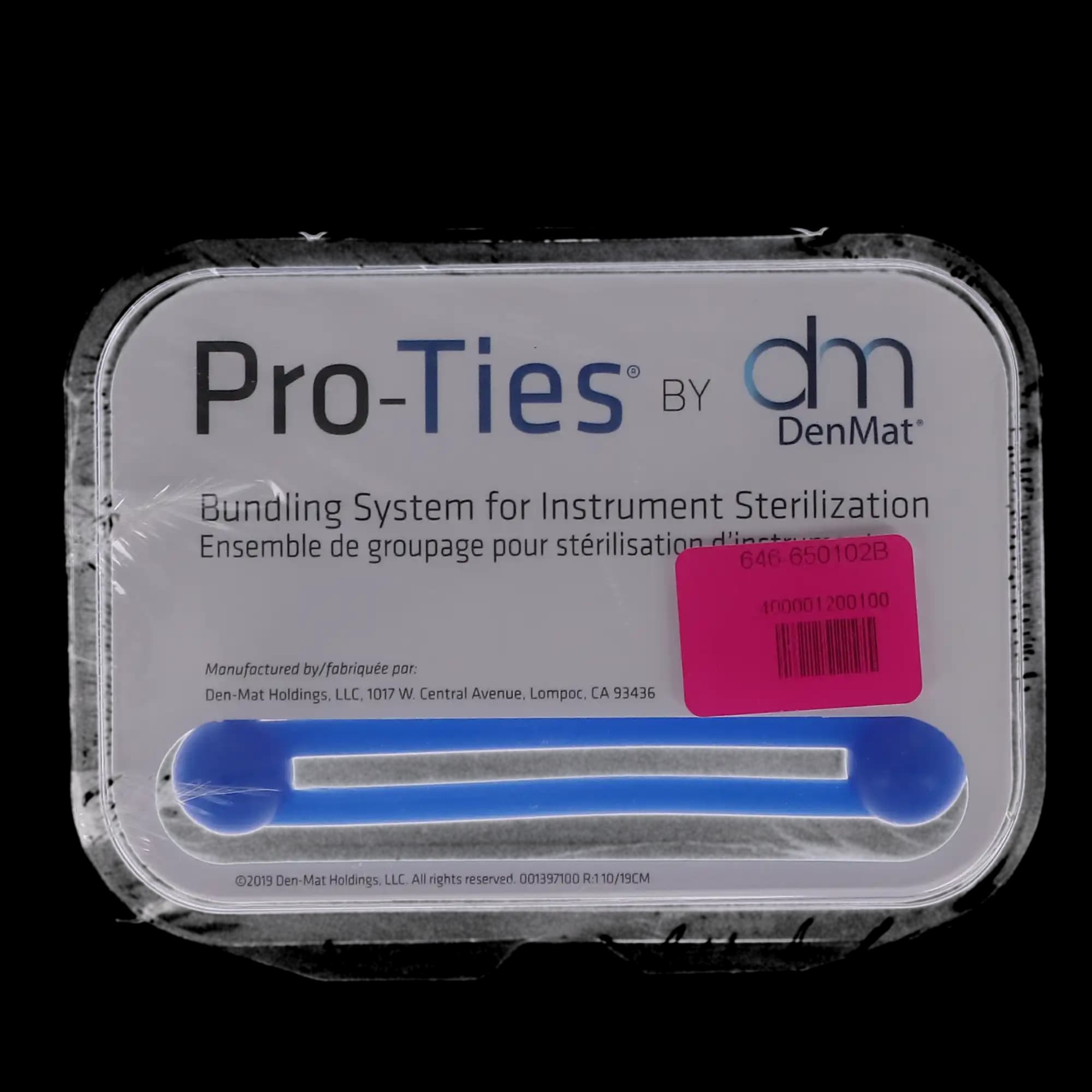 Pro-Ties Instrument Bundling System, Medical-Grade Silicone, Blue, 6/Pk, 650102B thumbnail 5