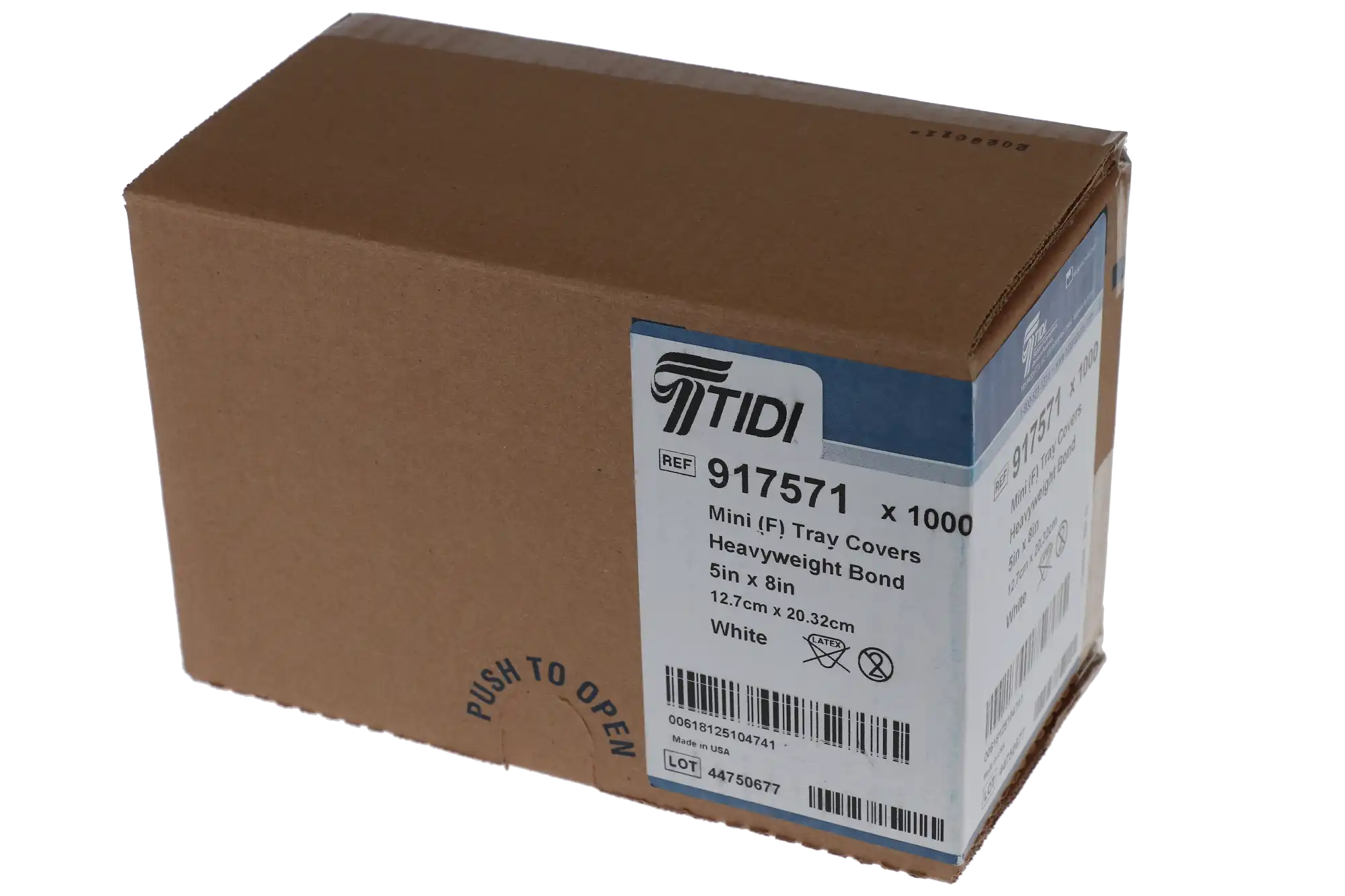 Tidi Products Paper Tray Cover Liners, Mini, Size F, 5" x 8", White, 1000/Pk, 917571 thumbnail 4
