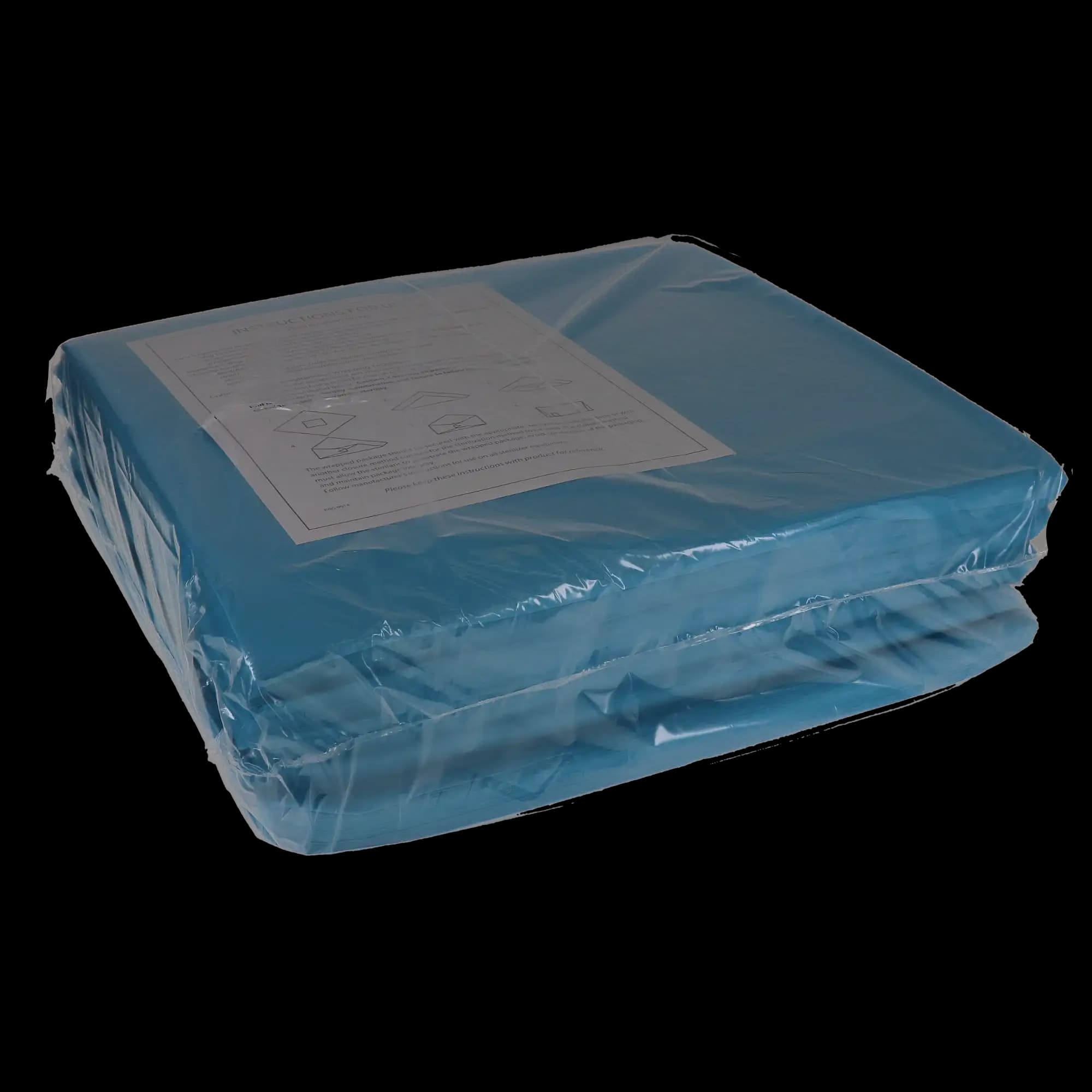 TIDI Products Sterilization Wrap, 15" x 15", Blue, Nonwoven, 1000/Case, 960173 thumbnail 2