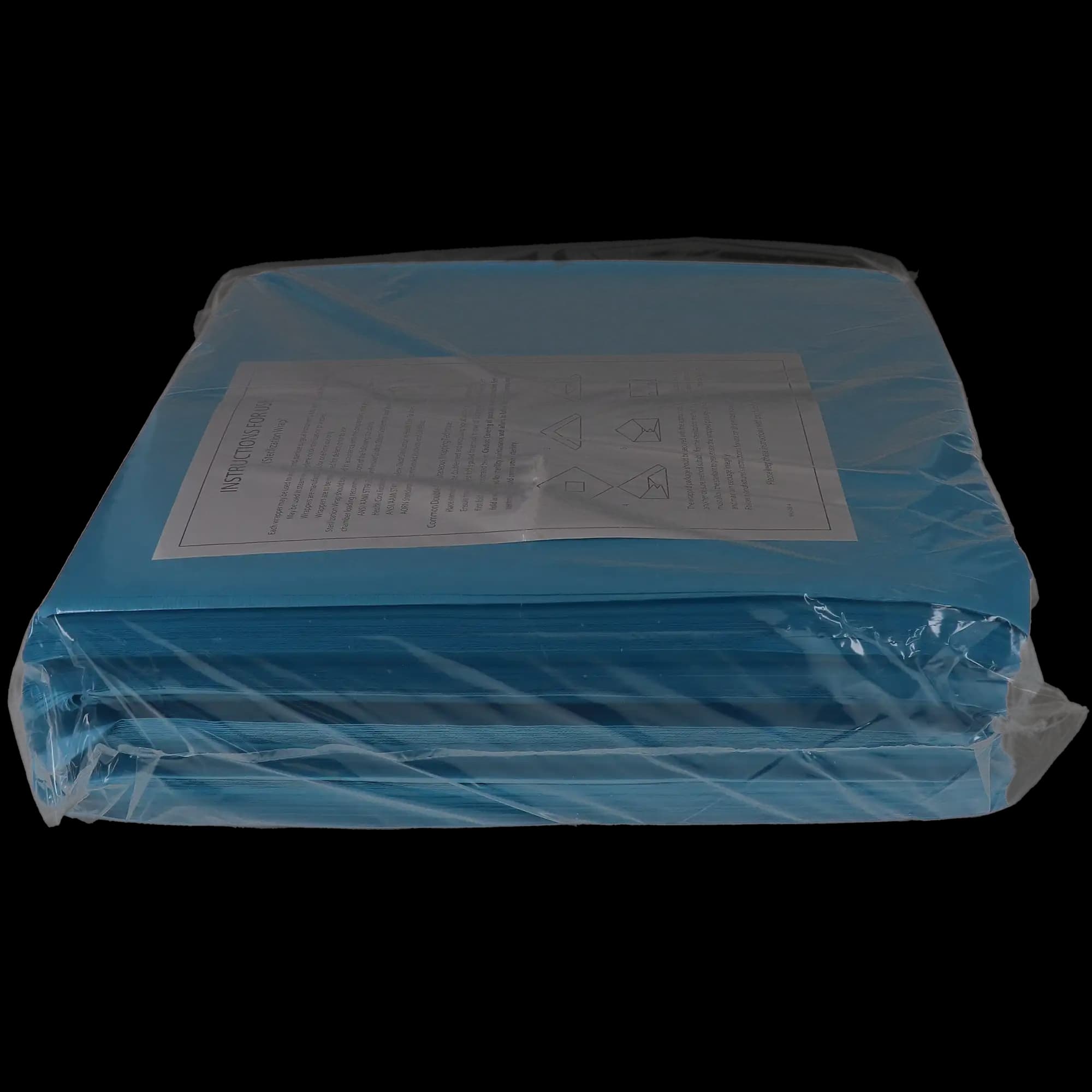 TIDI Products Sterilization Wrap, 15" x 15", Blue, Nonwoven, 1000/Case, 960173 thumbnail 3