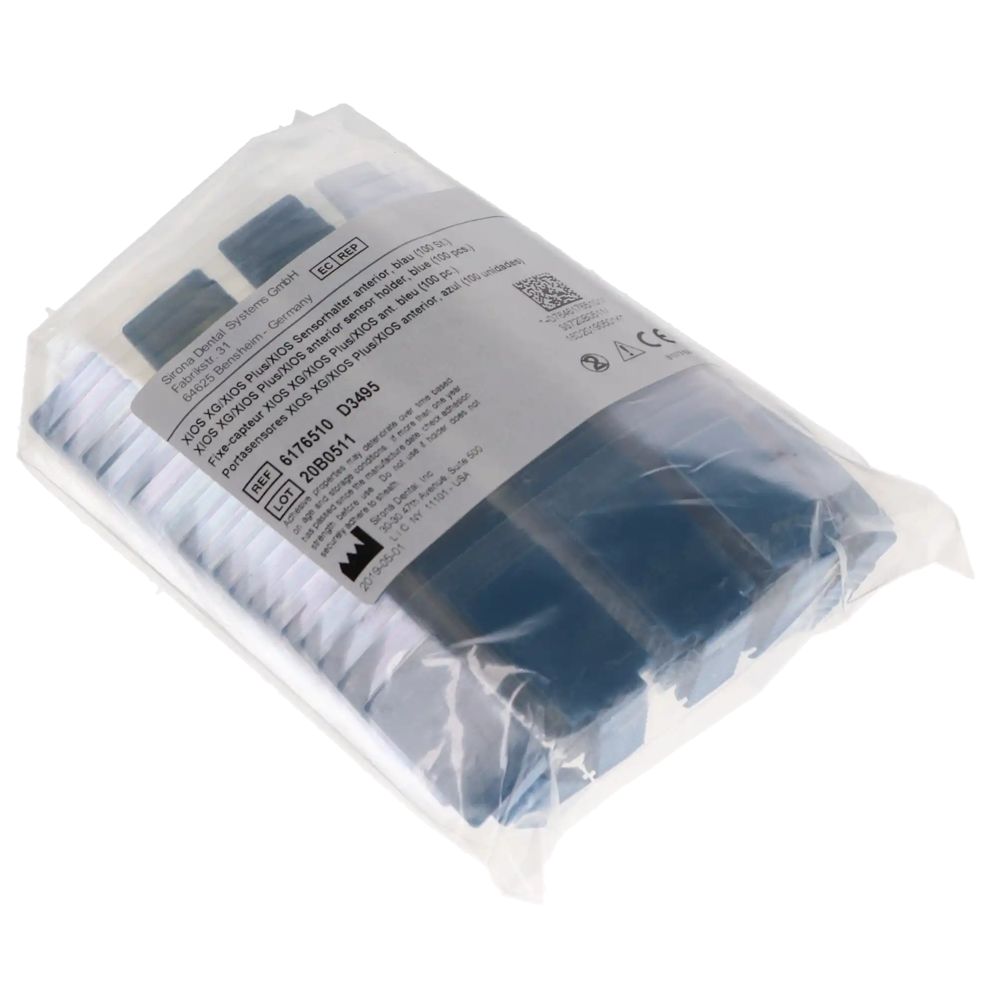 Dentsply Sirona XIOS PLUS Anterior Sensor Holder Tabs, Blue, Adhesive, 100/Pk, 6176510 thumbnail 5