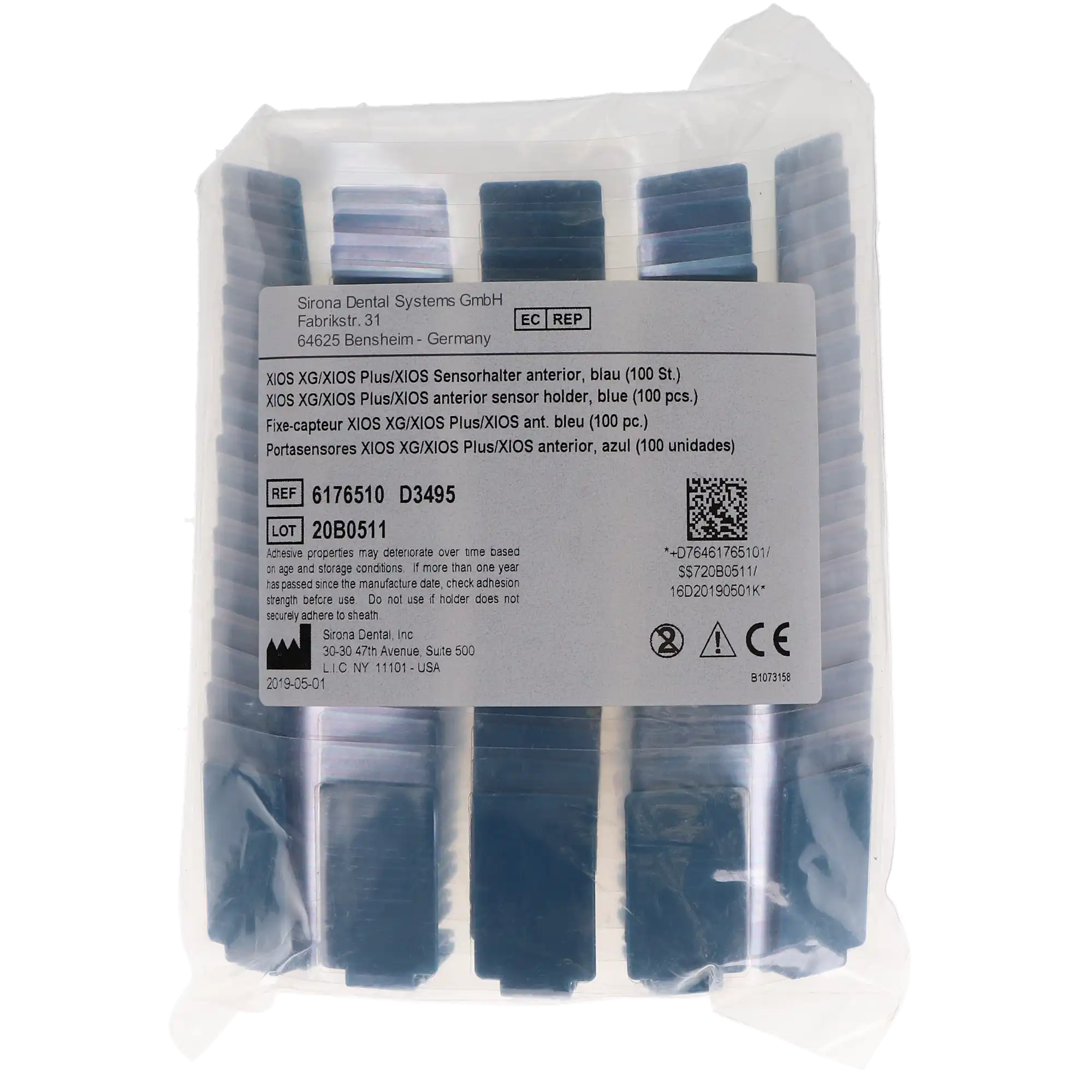 Dentsply Sirona XIOS PLUS Anterior Sensor Holder Tabs, Blue, Adhesive, 100/Pk, 6176510 thumbnail 6