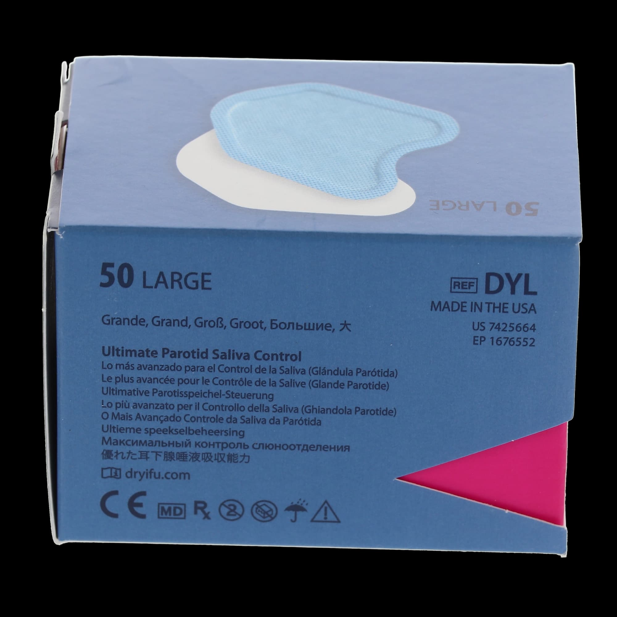 Microcopy NeoDrys Original Saliva Absorbent Cotton Roll Substitute, Large, Blue, 50/Pk, DYL thumbnail 7