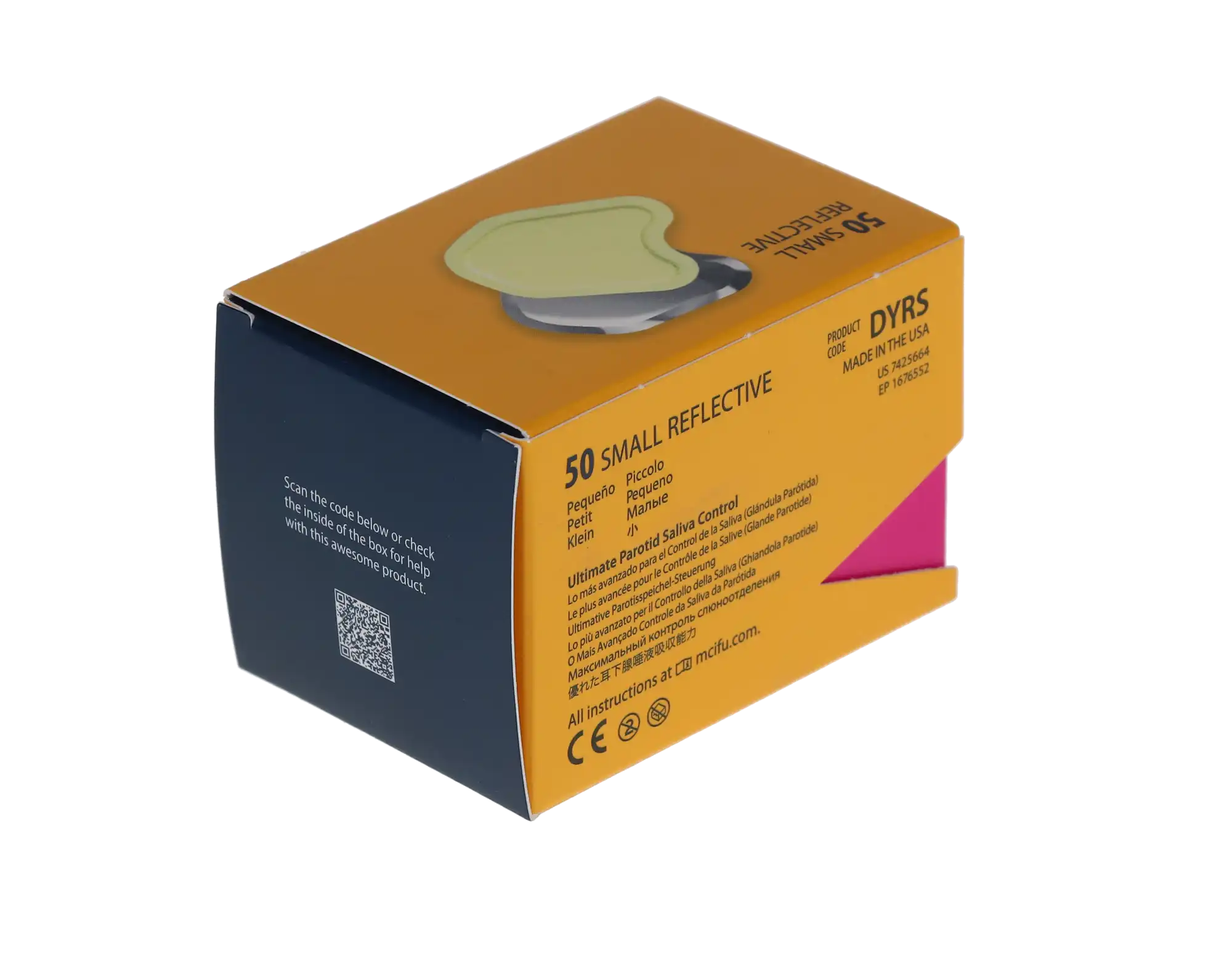 NeoDrys ReFlective Saliva Absorbents, Small (Yellow), 50/Box, DYRS thumbnail 10