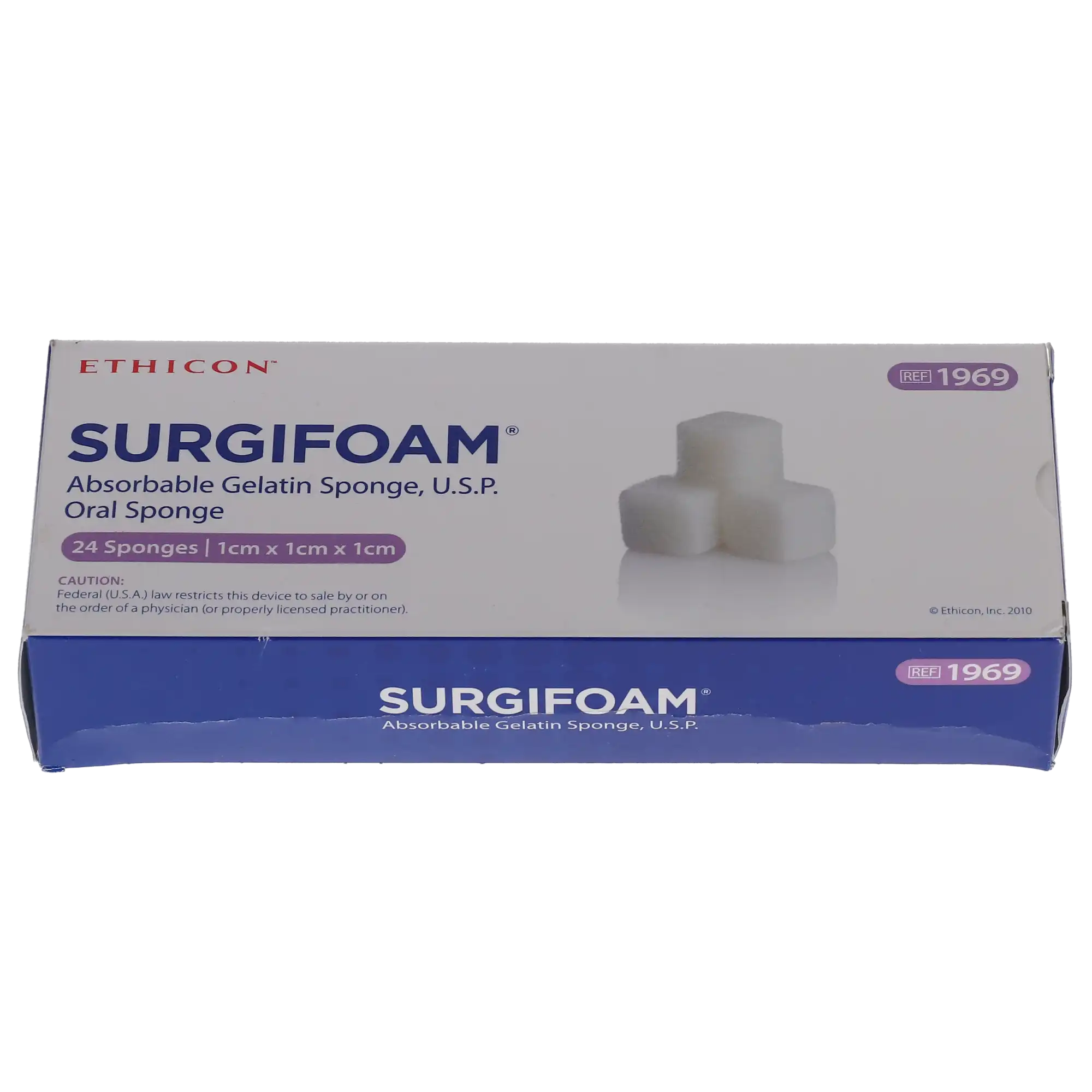 Surgifoam Absorbable Gelatin Sponge, 1cm x 1cm x 1cm, Sterile, 24/Box, 1969 thumbnail 10