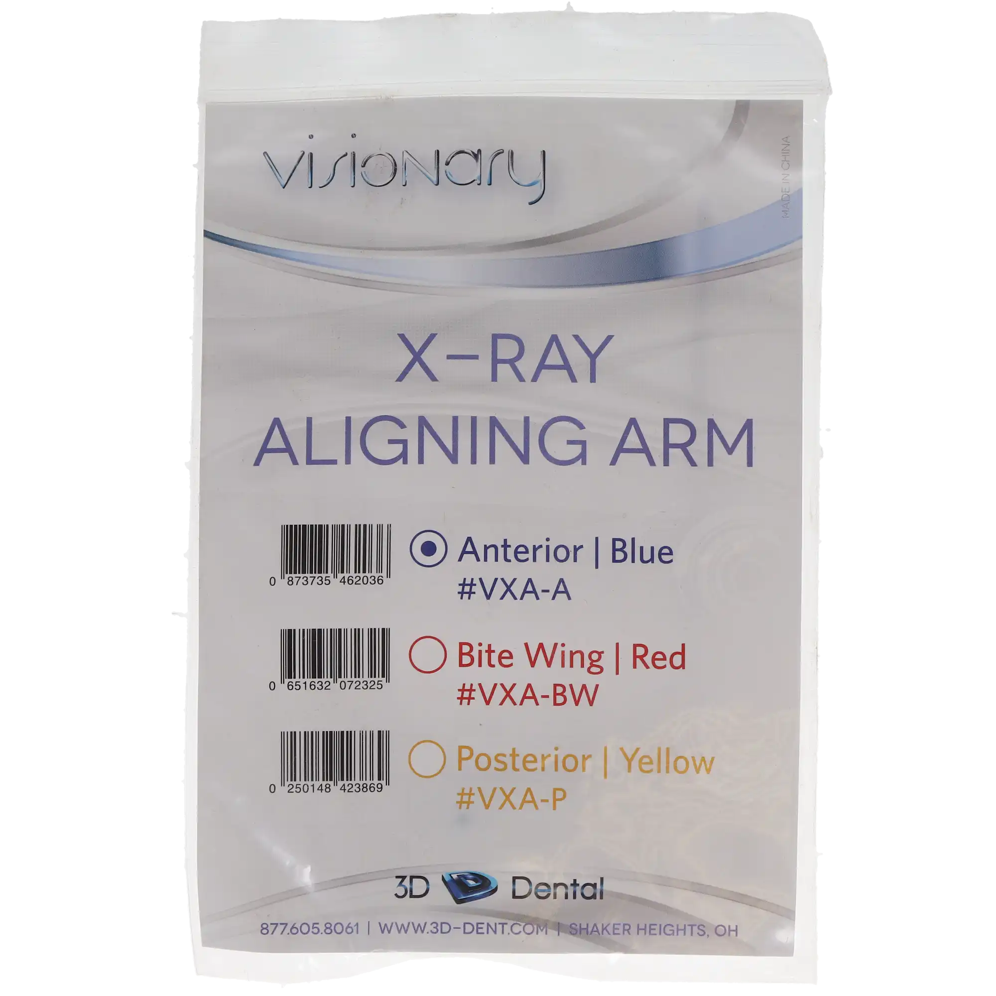 X-Ray Positioning Arm, Anterior, Blue, 1/Pk, 10A-VXA-A thumbnail 4