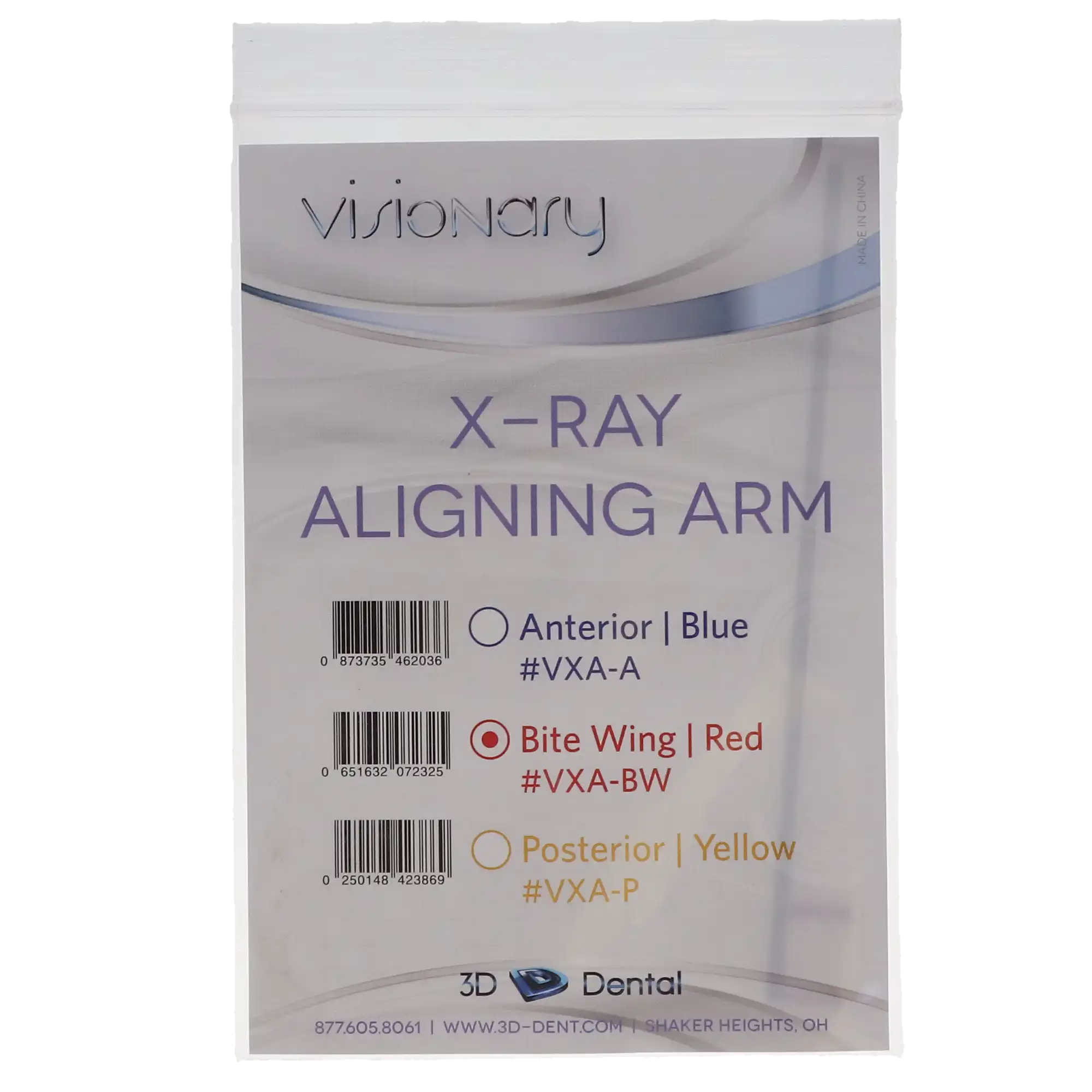 3D Dental Visionary X-Ray Positioning Arm, Bitewing, Red, 1/Pk, VXA-BW thumbnail 4