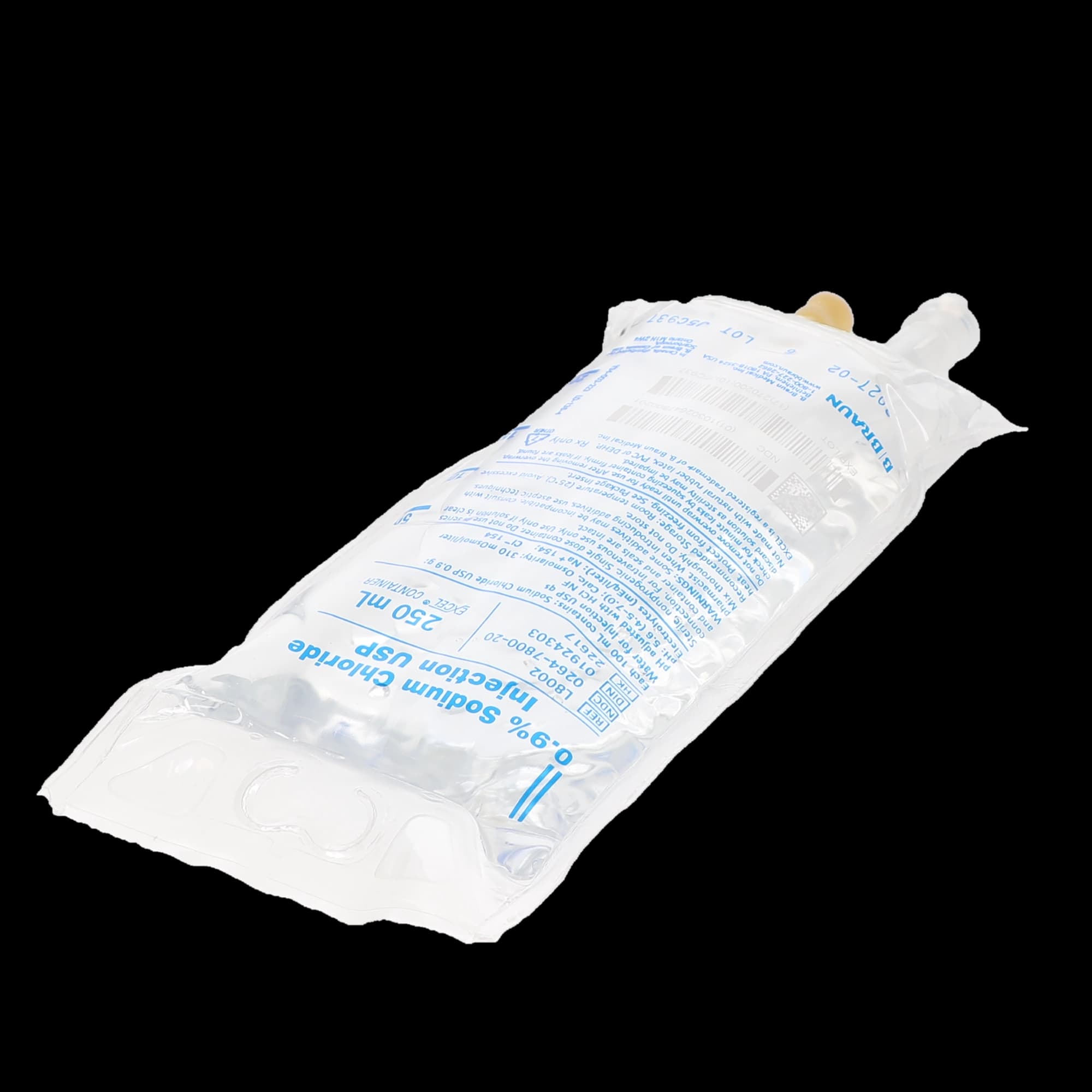 B. Braun 0.9% Sodium Chloride Injection USP, 250 mL EXCEL Plus IV Bag, L8002 thumbnail 3