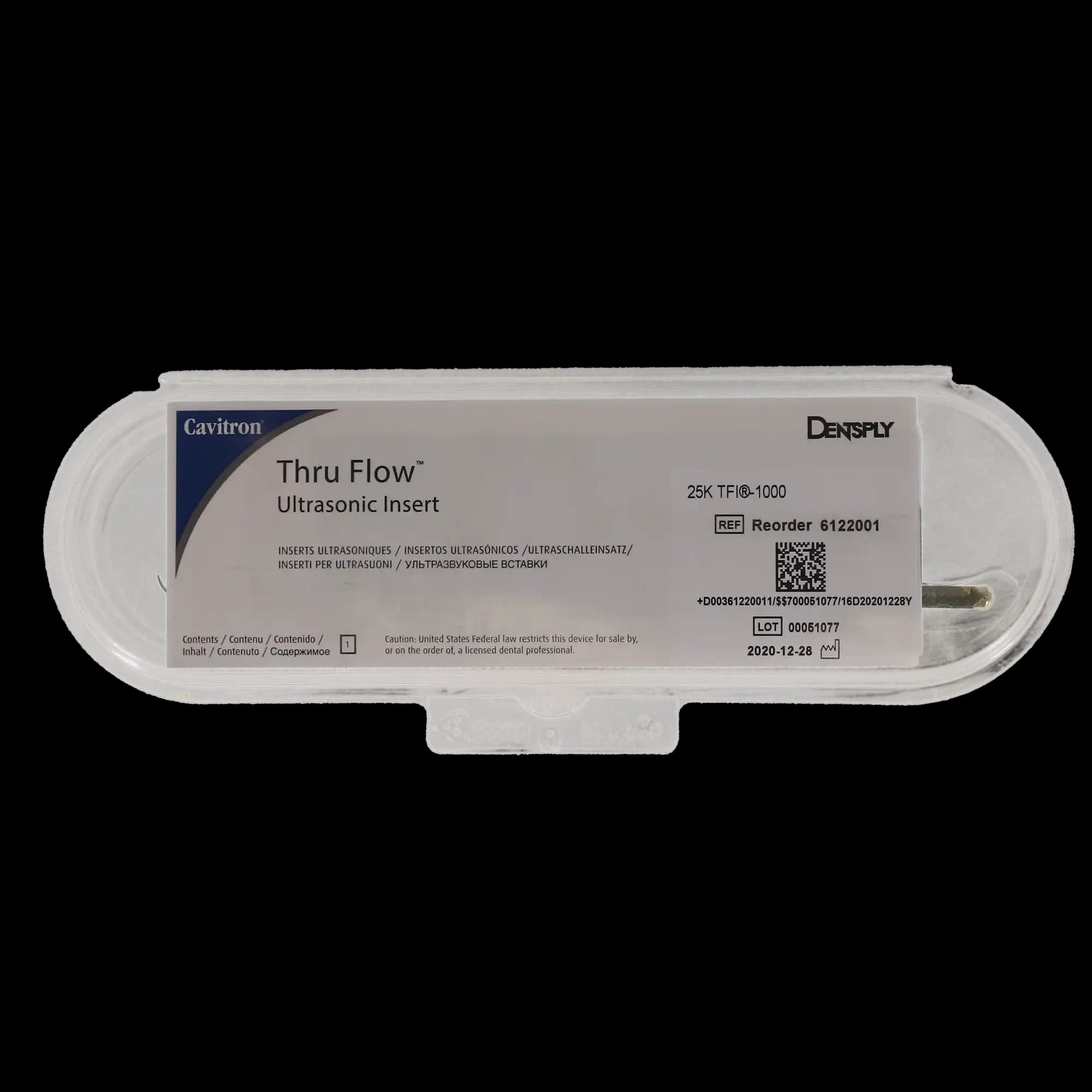 Dentsply Sirona Cavitron Thru Flow Ultrasonic Insert TFI-1000, Triple Bend, 25K, Gray Grip, 1/Pk, 6122001 thumbnail 6