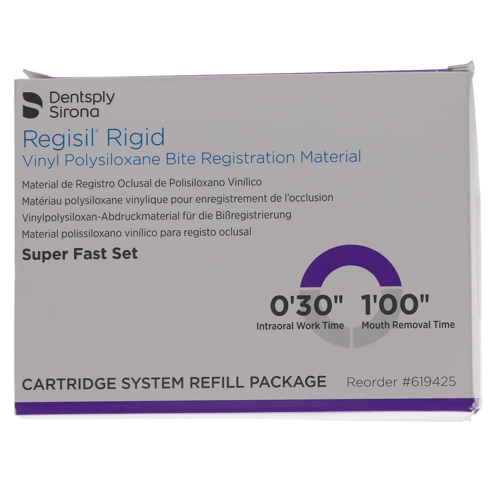 Regisil Rigid Super Fast Set Bite Registration Material, 4-Pack Refill, 4 x 50 mL Cartridges, 12 Mixing Tips, 619425 thumbnail 3