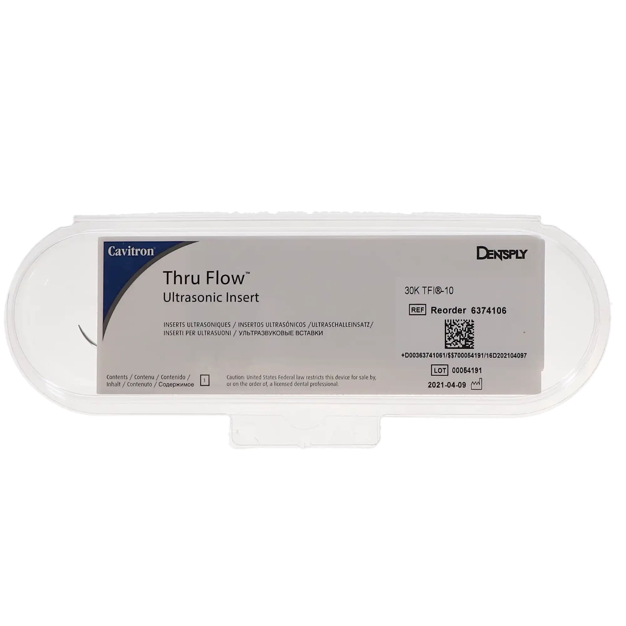 Dentsply Sirona Cavitron Thru Flow Ultrasonic Insert, TFI-10, Straight, Black Grip, 30K, 1/Pk, 6374106 thumbnail 5