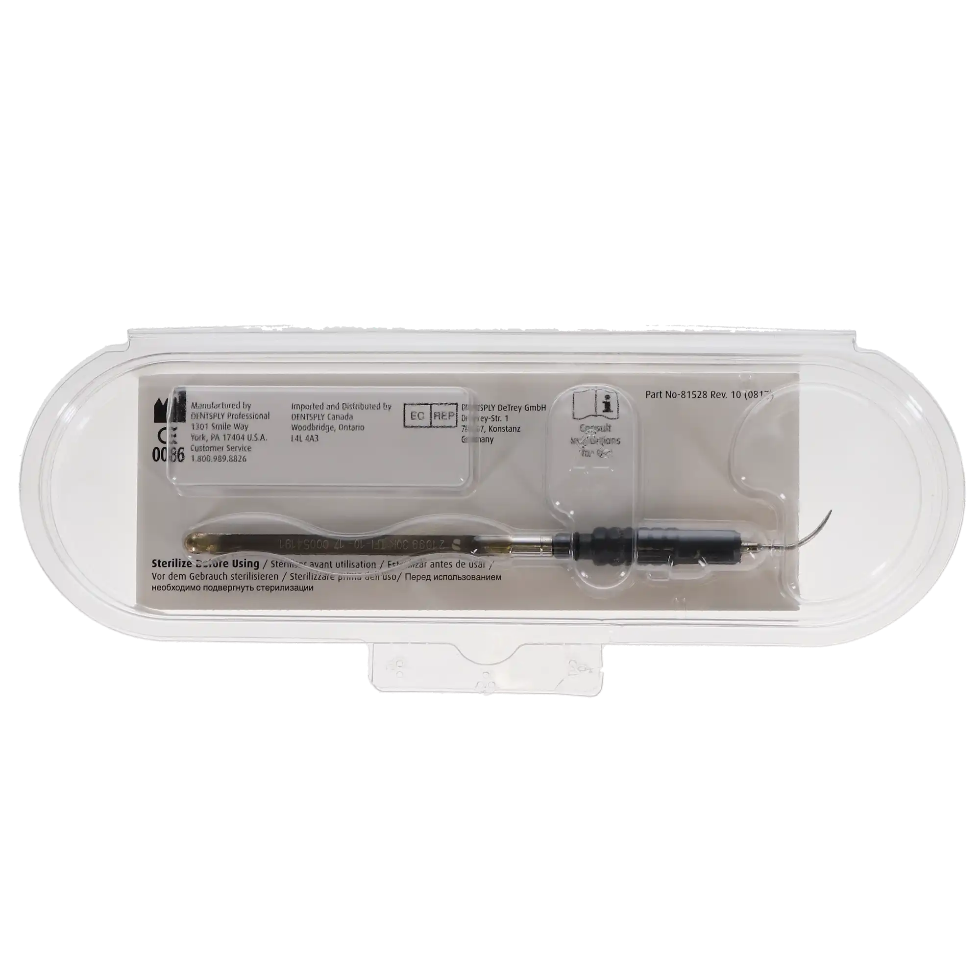 Dentsply Sirona Cavitron Thru Flow Ultrasonic Insert, TFI-10, Straight, Black Grip, 30K, 1/Pk, 6374106 thumbnail 6