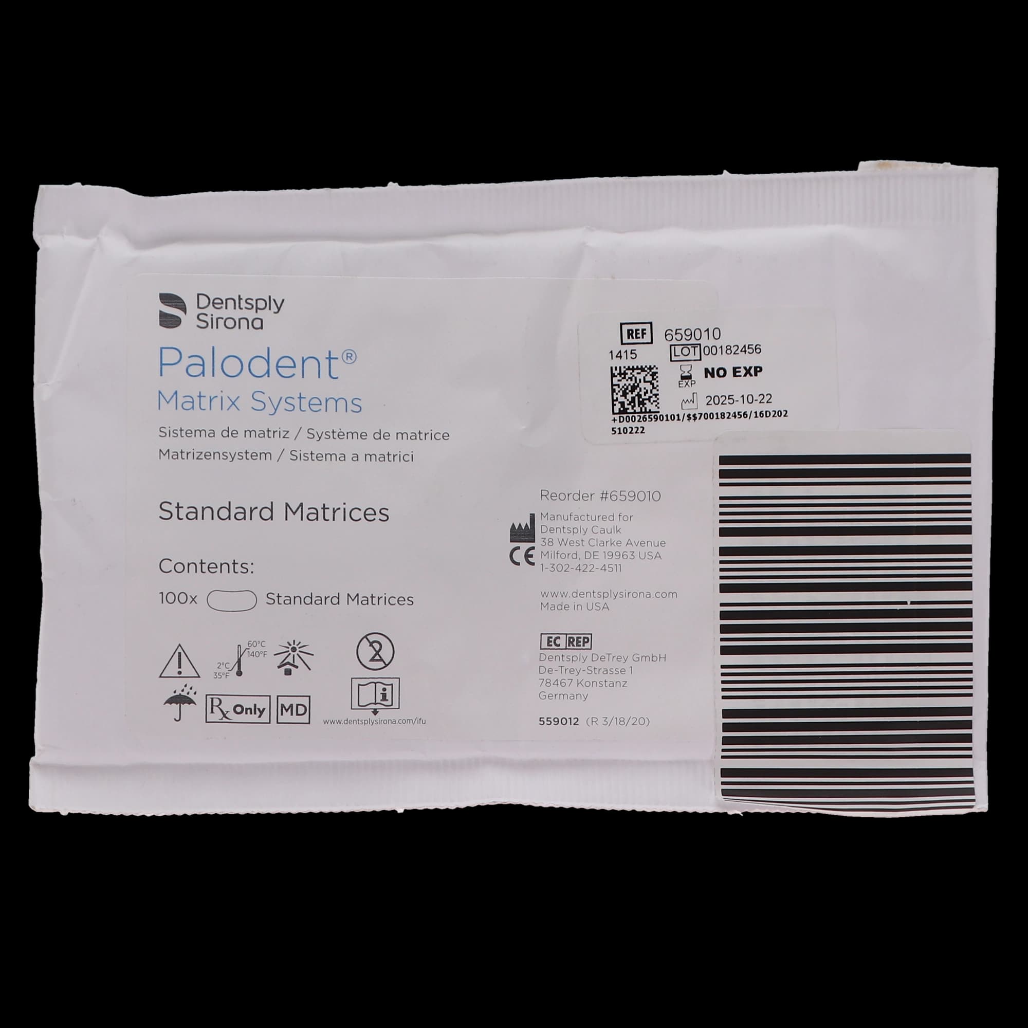 Palodent Sectional Matrix System Standard Matrices Refill, 100/Pk, 659010 thumbnail 9