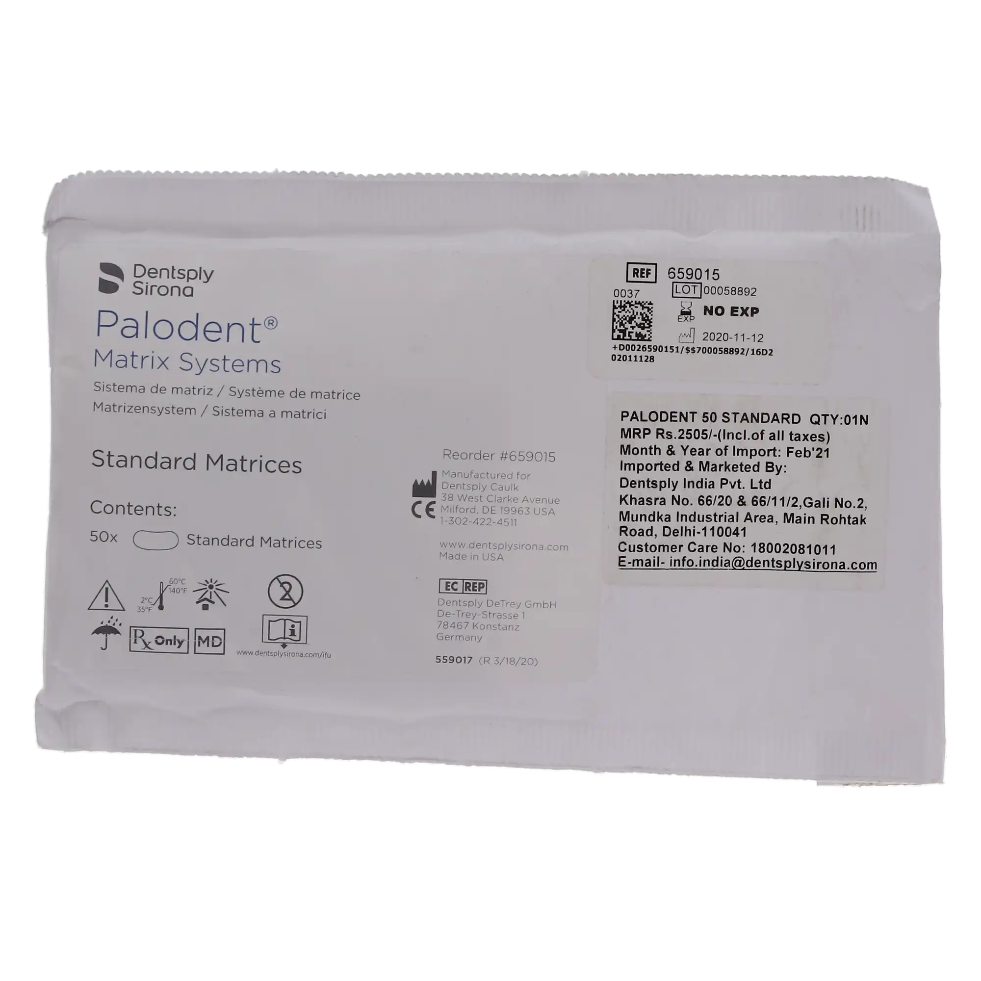 Palodent Sectional Matrix System Standard Matrices Refill, 50/Pkg, 659015 thumbnail 8