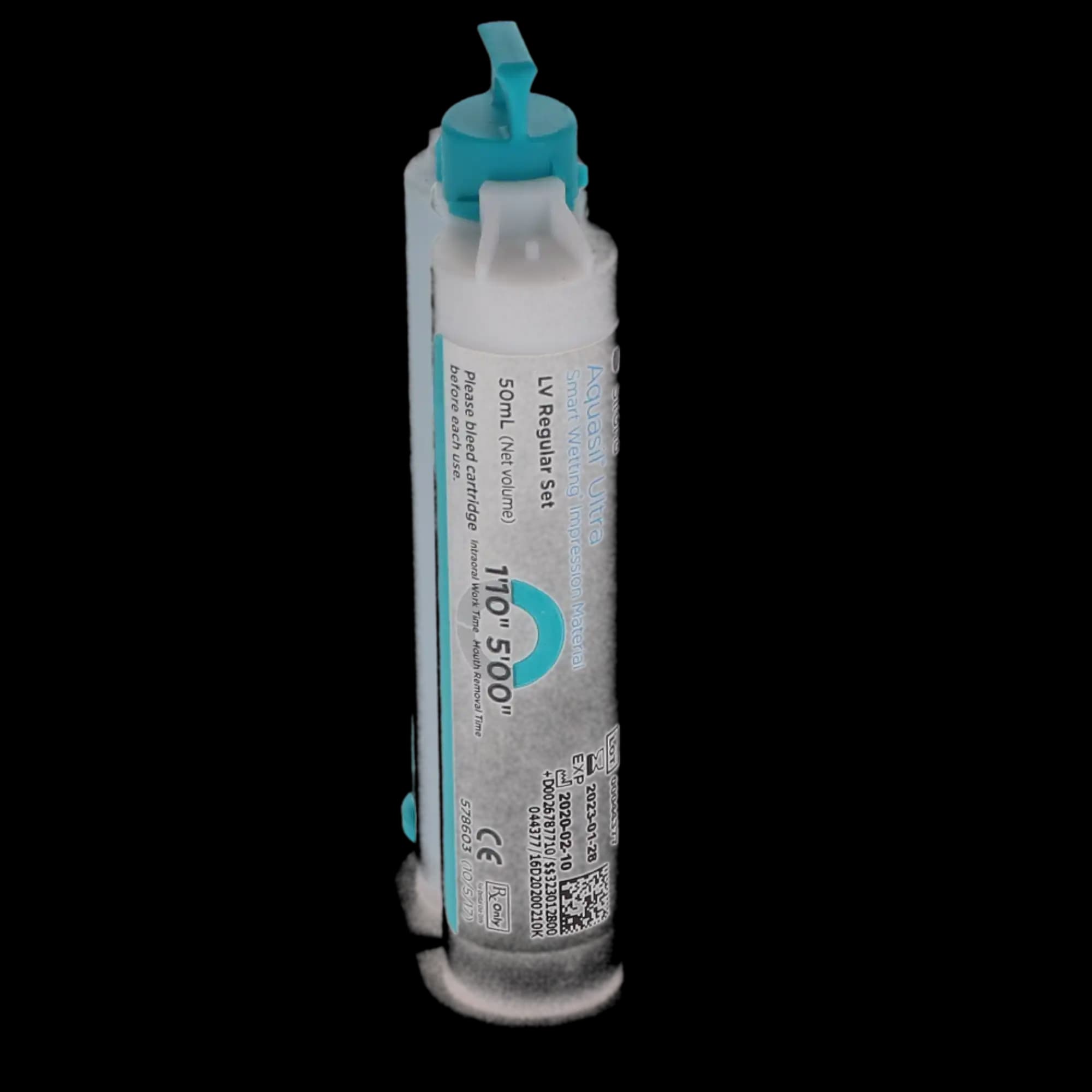 Aquasil Ultra Smart Wetting Impression Material, Light Body (LV), Regular Set, 50 ml Cartridges, Mint, Teal, 4/Pk, 678771 thumbnail 3
