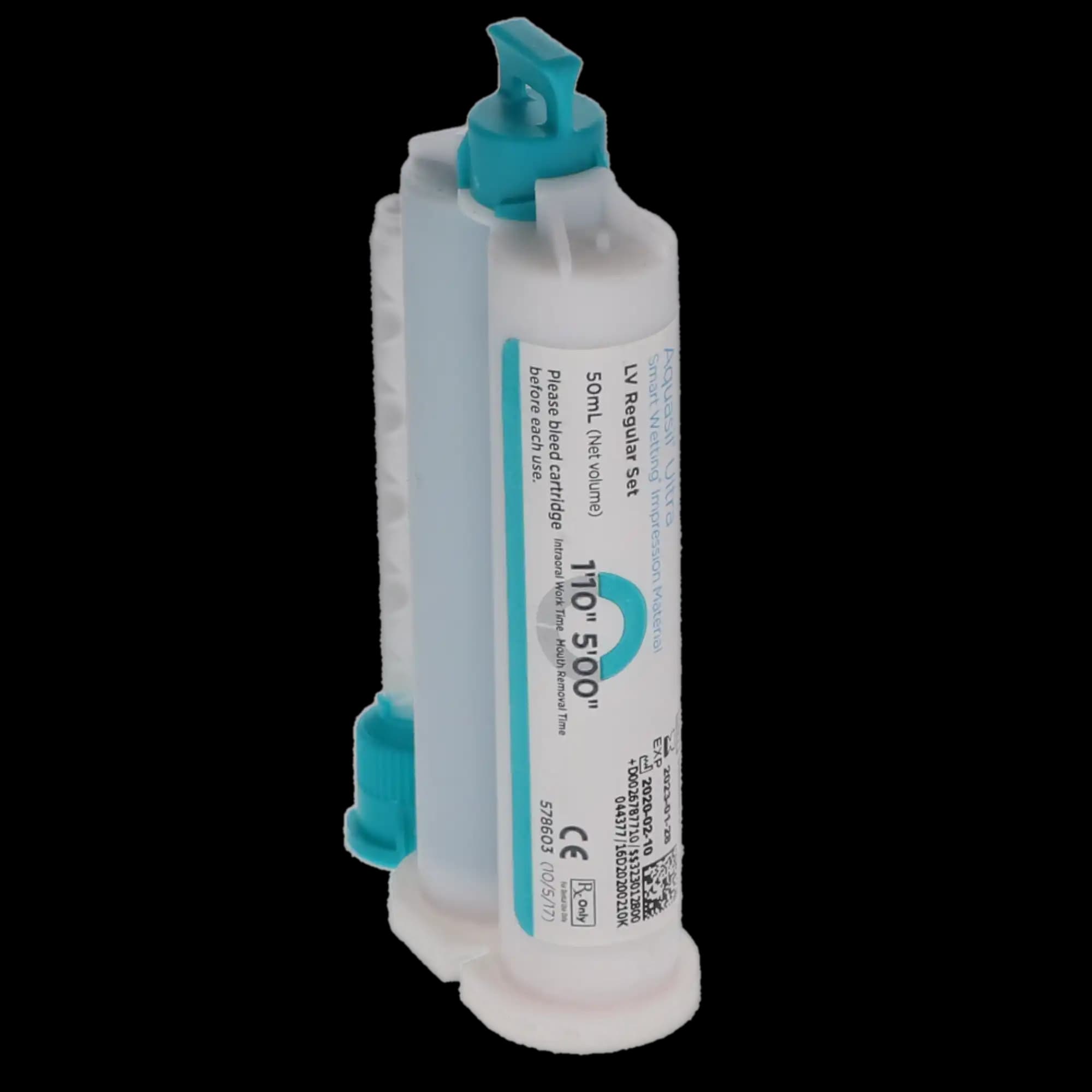 Aquasil Ultra Smart Wetting Impression Material, Light Body (LV), Regular Set, 50 ml Cartridges, Mint, Teal, 4/Pk, 678771 thumbnail 4