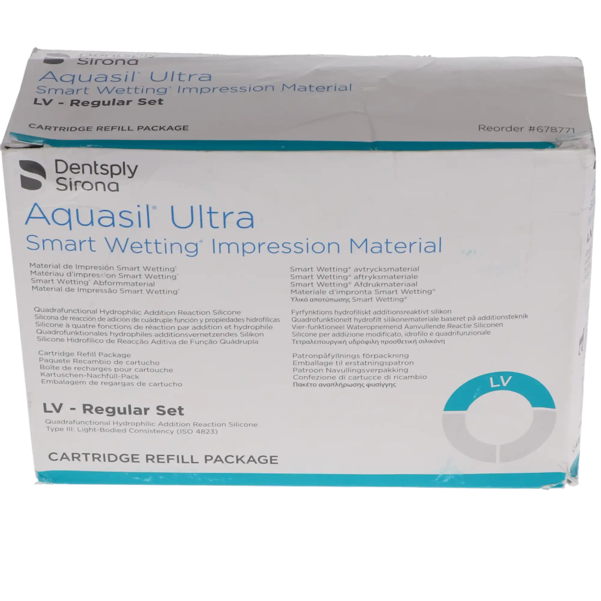 Aquasil Ultra Smart Wetting Impression Material, Light Body (LV), Regular Set, 50 ml Cartridges, Mint, Teal, 4/Pk, 678771 thumbnail 5