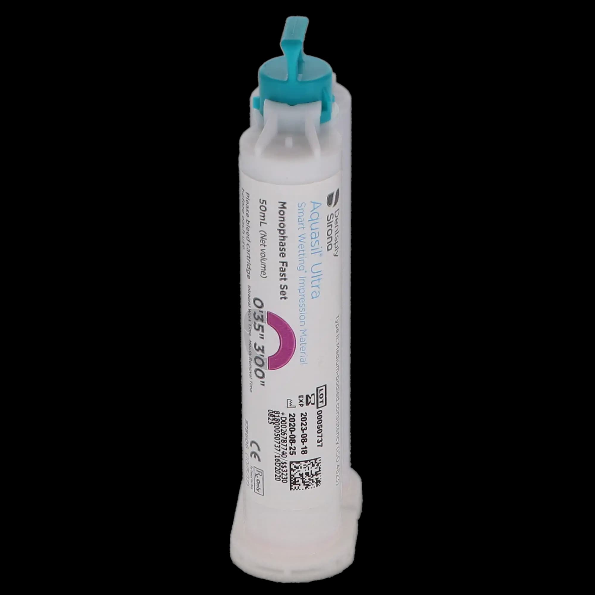 Aquasil Ultra Smart Wetting Impression Material, Monophase, Fast Set, 50 ml Cartridges, Mint, Purple, 4/Pk, 678774 thumbnail 3