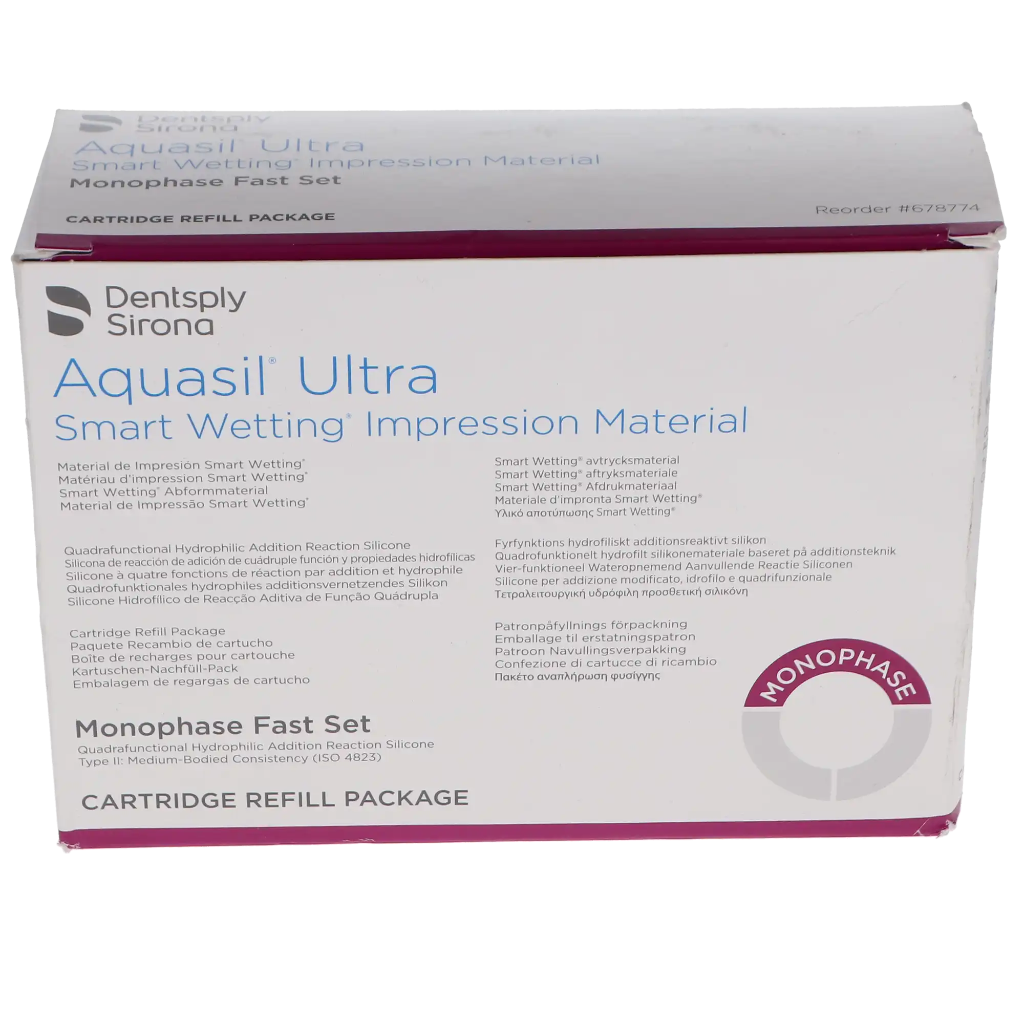 Aquasil Ultra Smart Wetting Impression Material, Monophase, Fast Set, 50 ml Cartridges, Mint, Purple, 4/Pk, 678774 thumbnail 5
