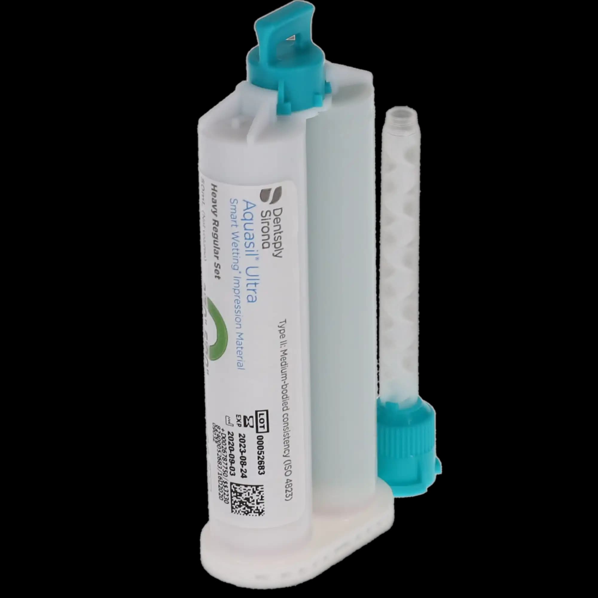 Aquasil Ultra Smart Wetting Impression Material, Heavy Body, Regular Set, Light Green, Mint, 50 ml Cartridges, 4/Pk, 678775 thumbnail 2