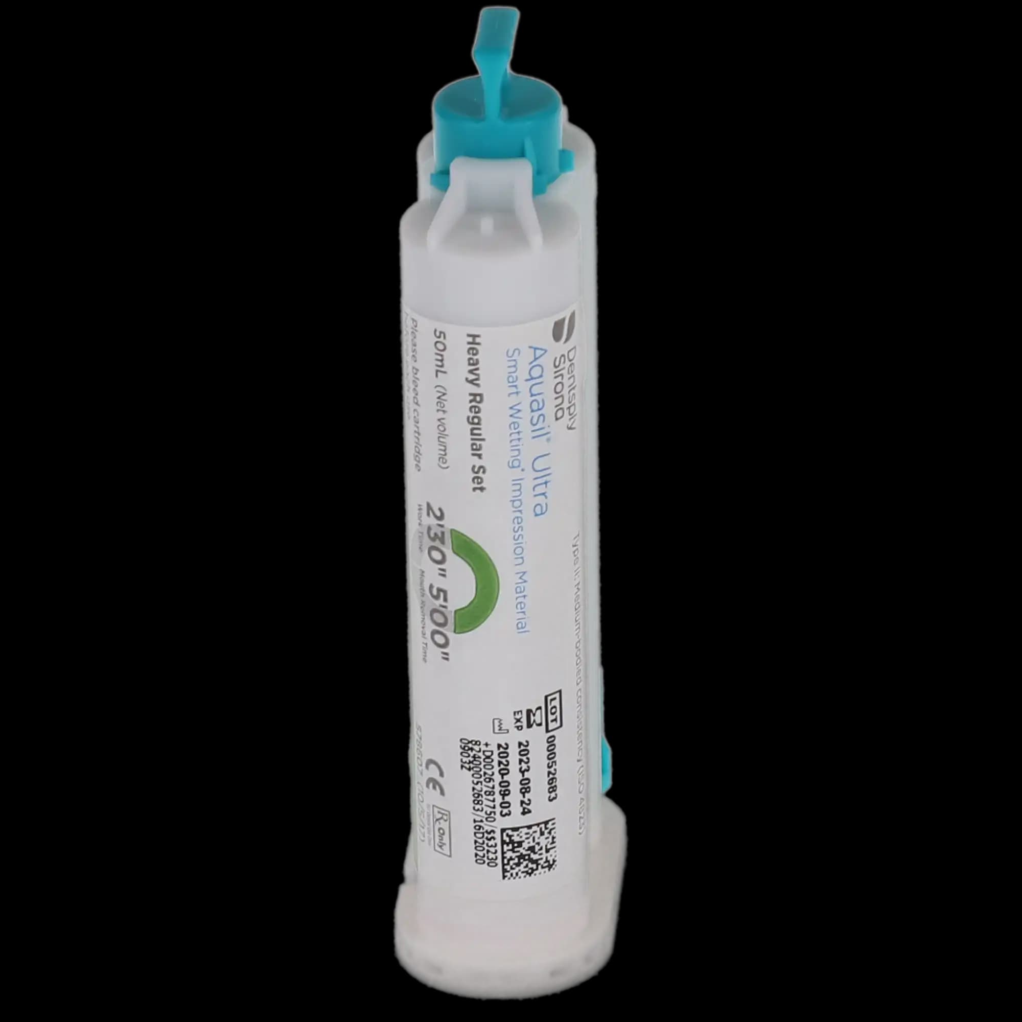 Aquasil Ultra Smart Wetting Impression Material, Heavy Body, Regular Set, Light Green, Mint, 50 ml Cartridges, 4/Pk, 678775 thumbnail 3
