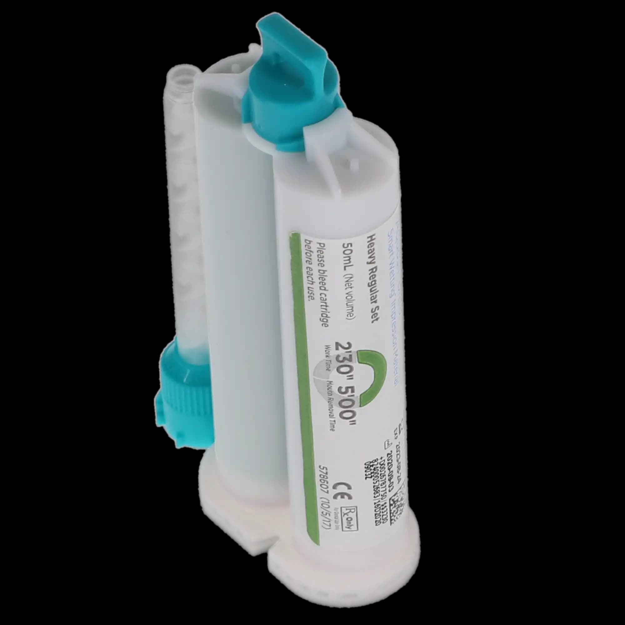 Aquasil Ultra Smart Wetting Impression Material, Heavy Body, Regular Set, Light Green, Mint, 50 ml Cartridges, 4/Pk, 678775 thumbnail 4