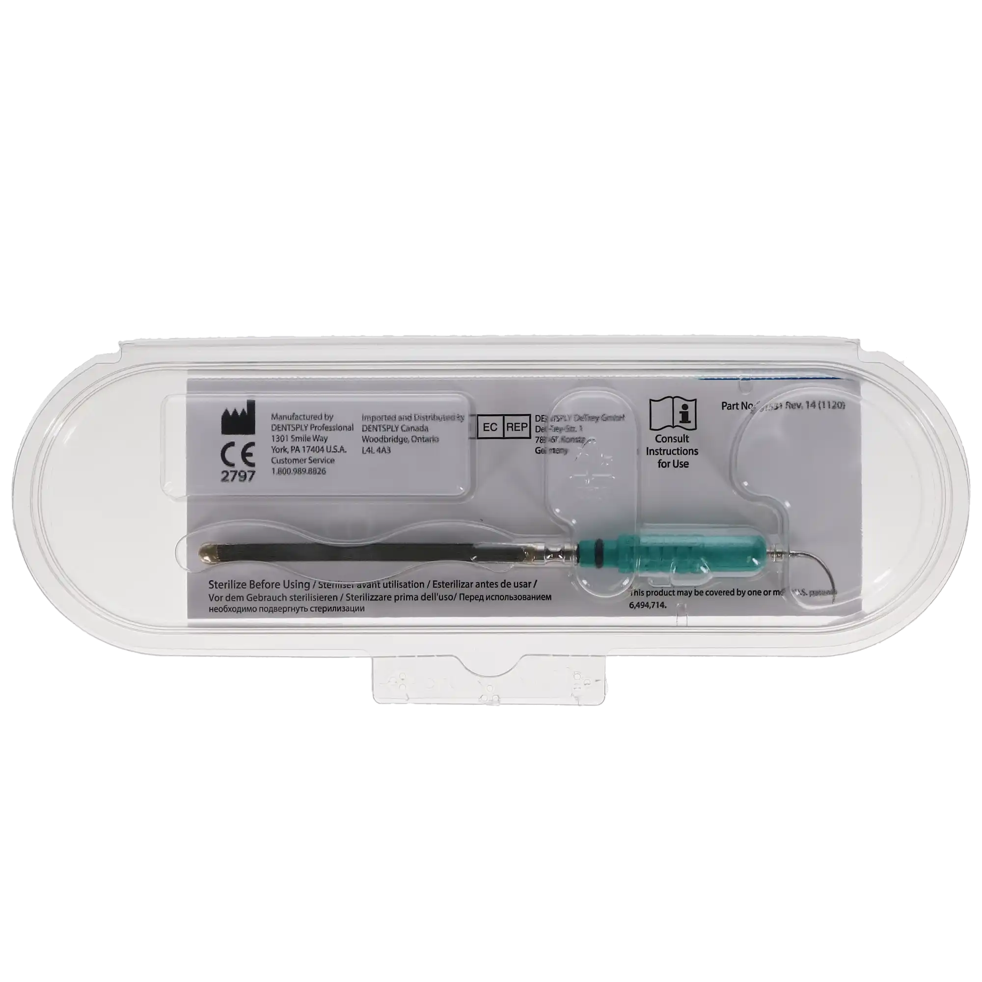Cavitron FSI Slimline Ultrasonic Insert, FSI-SLI-10R, Right Curve, 30 kHz, Dark Green Grip, 1/Pk, 80397 thumbnail 5