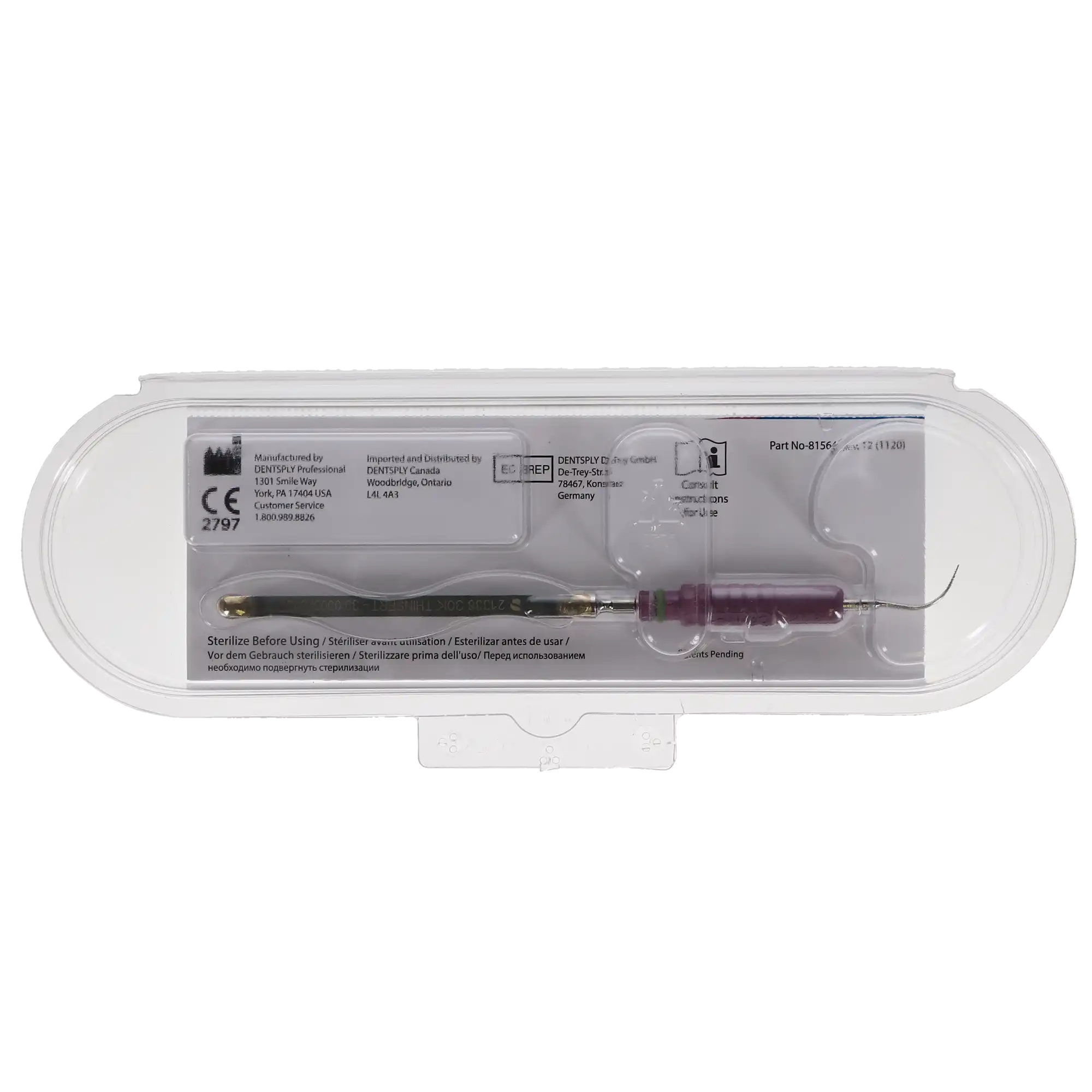 Cavitron THINsert Focused Spray Ultrasonic Insert, 30 kHz, Lavender Grip, 1 Each, 81551 thumbnail 10