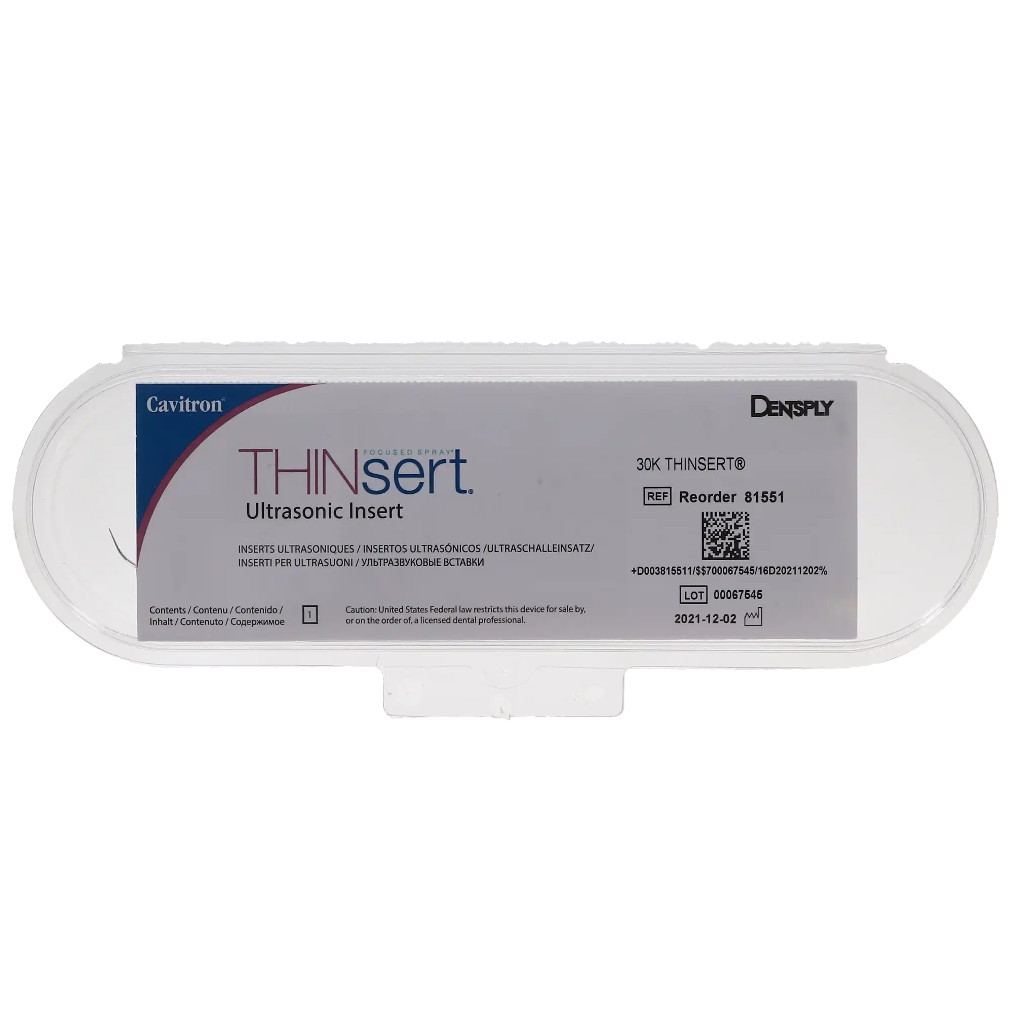 Cavitron THINsert Focused Spray Ultrasonic Insert, 30 kHz, Lavender Grip, 1 Each, 81551 thumbnail 11