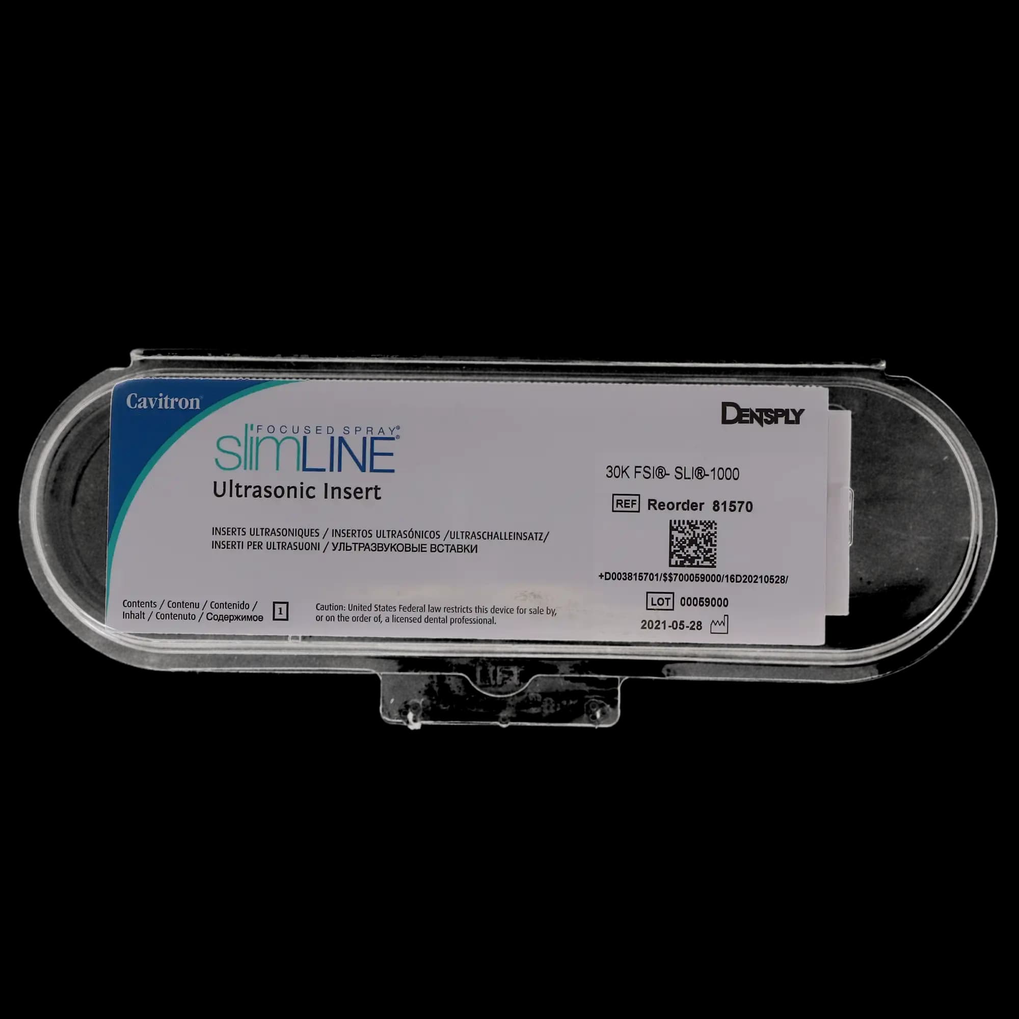 Dentsply Cavitron FSI SlimLINE Ultrasonic Insert, FSI-SLI 1000, Triple Bend, 30K, Dark Green, 1/Pk, 81570 thumbnail 11