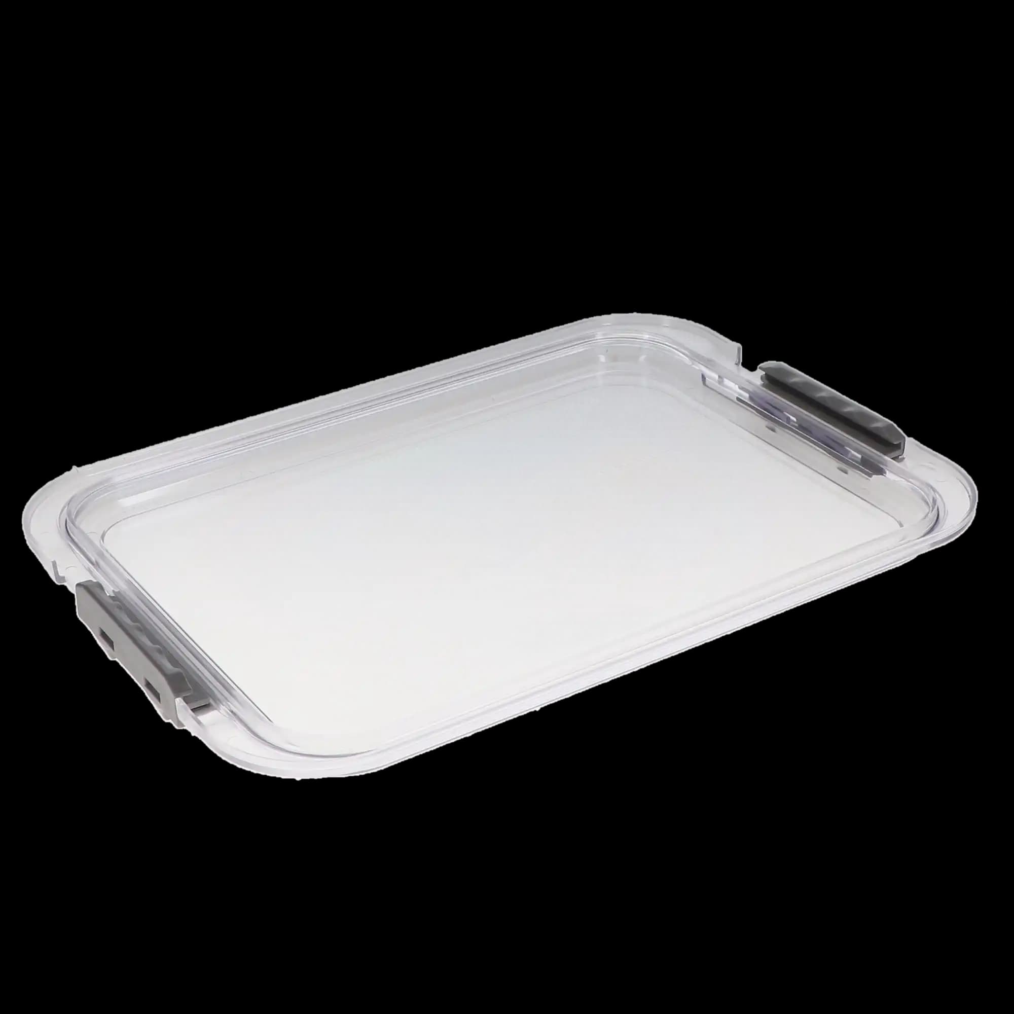 Zirc Safe-Lok B-Size Locking Tray Cover, Clear, 13-7/8" x 9-7/8" x 3/4", 1/Pk, 20Z445 thumbnail 3