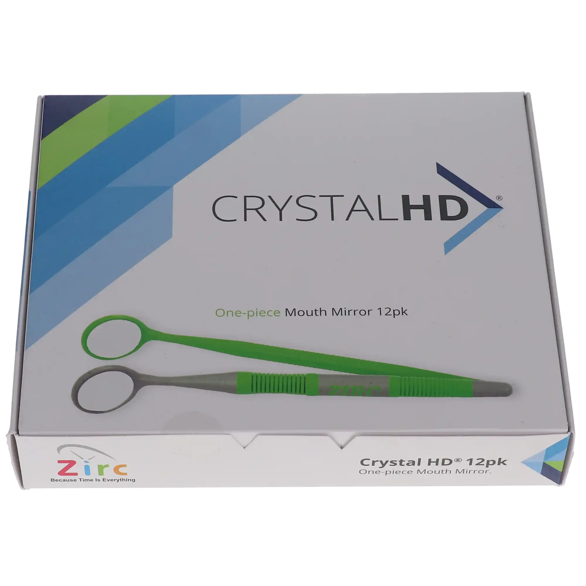 Zirc Crystal HD® #5 Mouth Mirror with Soft Grip Handle, Black/Gray, 12/Pack, 50Z364 thumbnail 5
