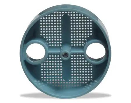 Zirc Dispos-A-Screen Disposable Evacuation Traps, Blue, 2-1/8" Diameter, 25/Pack, 51Z045S - Blue Dispos-A-Screen Traps 2-1/8" Pack of 25 - Image 1
