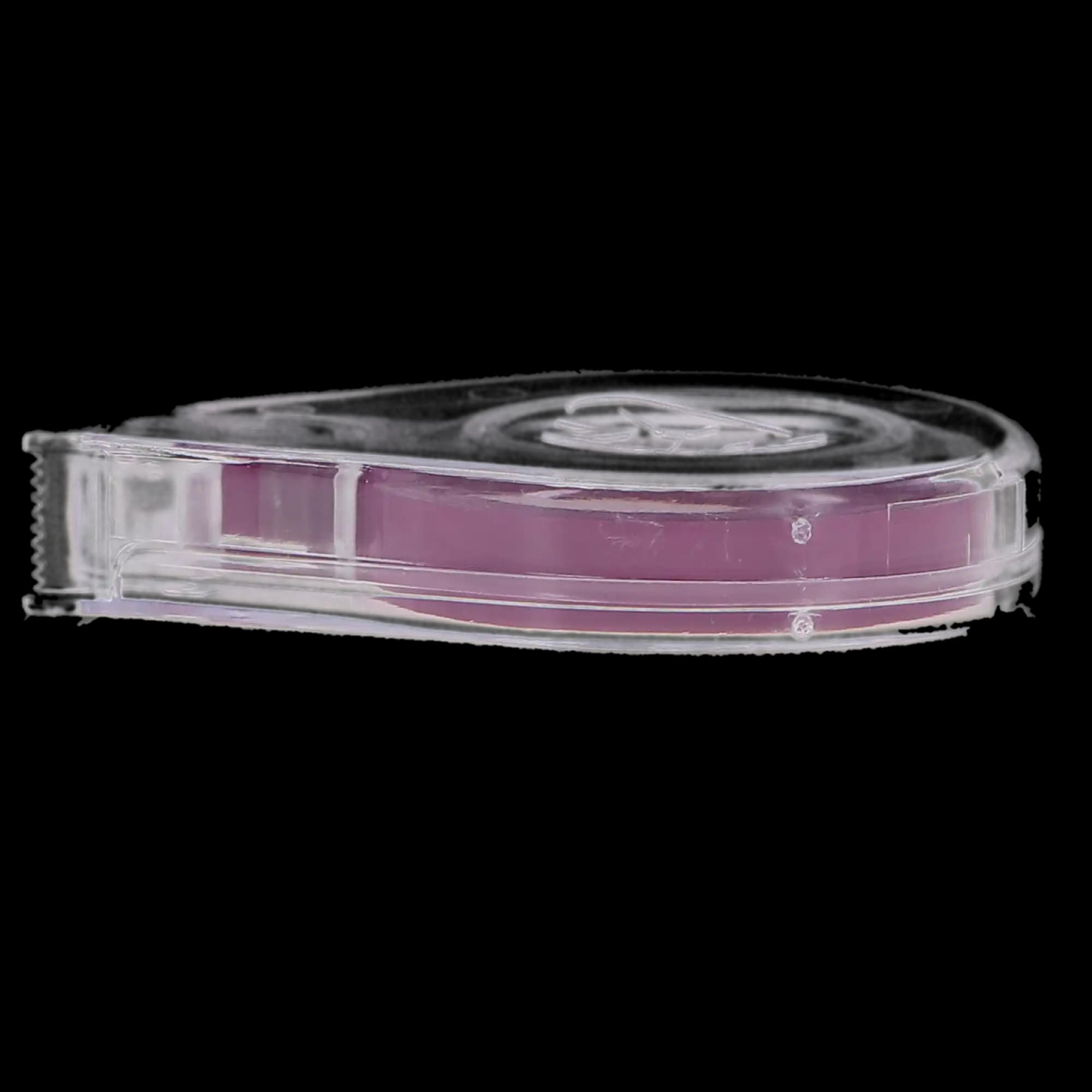 Zirc E-Z ID Tape Roll, Neon Purple, 10' x 1/4", Dispenser with Cutter, 1 Roll, 70Z300R thumbnail 2