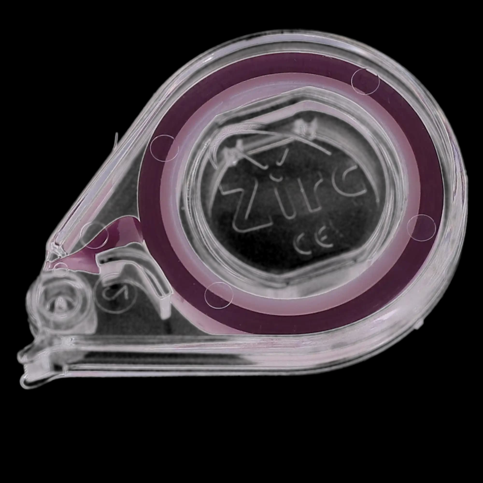 Zirc E-Z ID Tape Roll, Neon Purple, 10' x 1/4", Dispenser with Cutter, 1 Roll, 70Z300R thumbnail 4