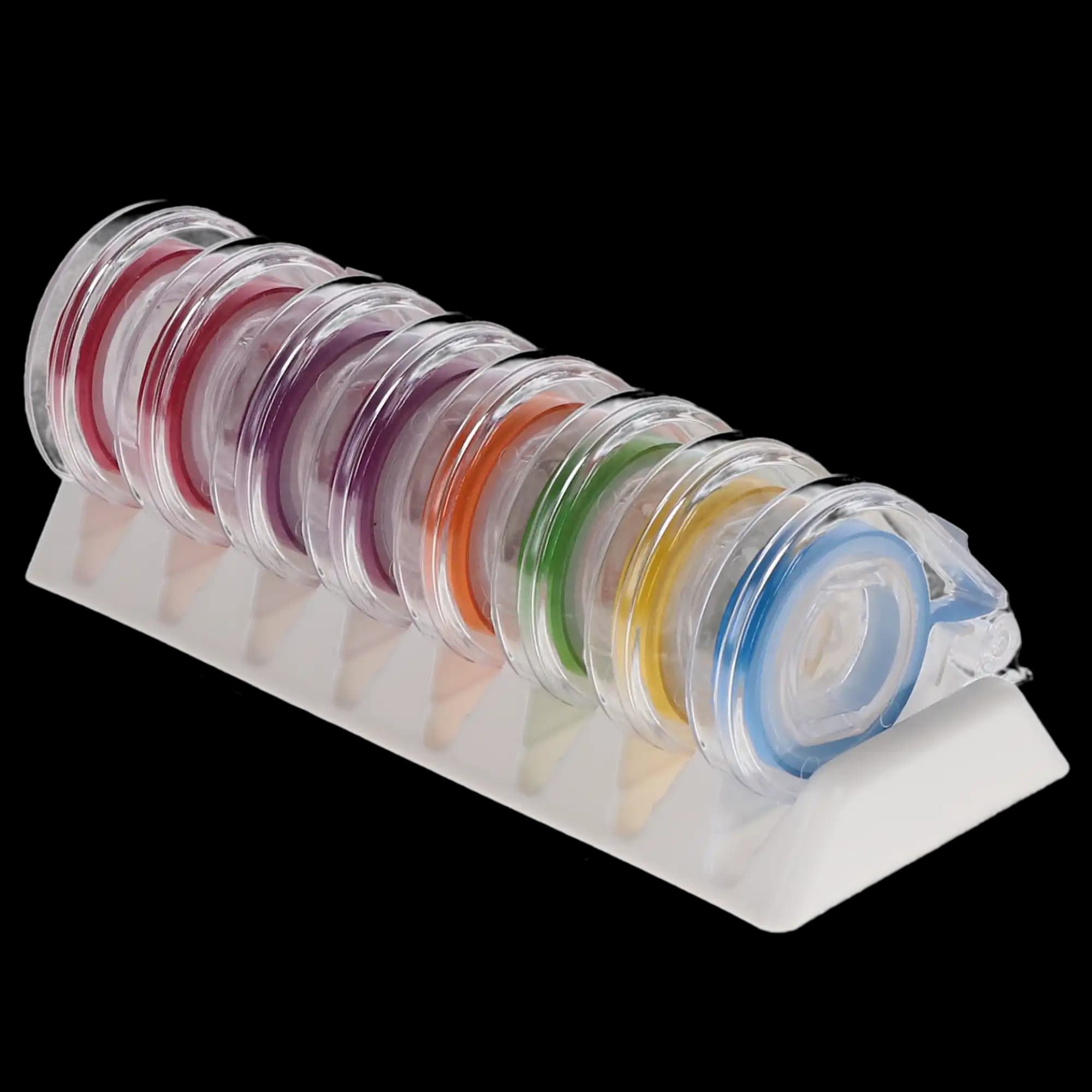Zirc E-Z ID Tape System, Vibrant Assorted Colors, 3 ft x 1/4" Rolls, 8/Pk, 70Z310 thumbnail 3