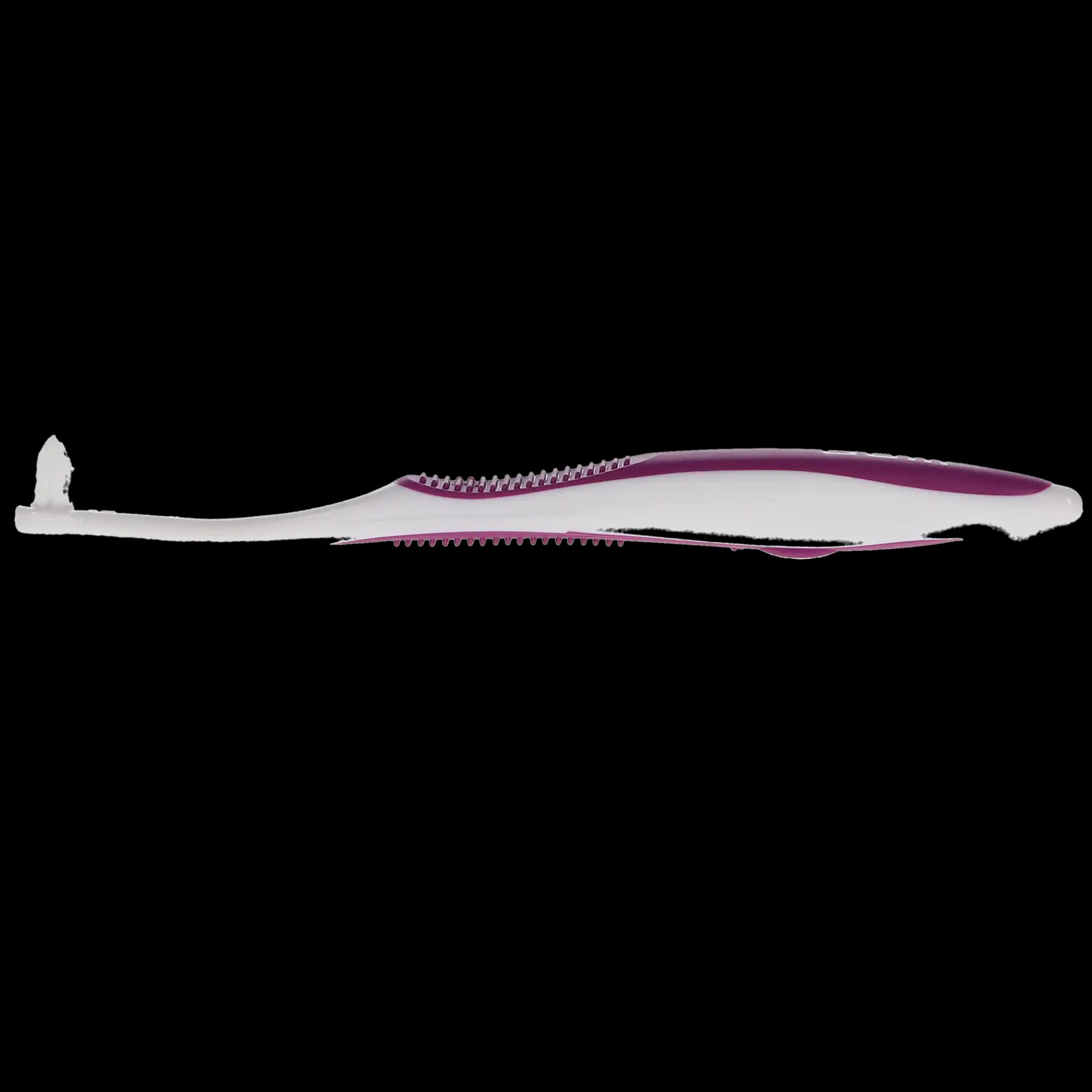 GUM End Tuft Toothbrush, Tapered Trim, Soft, 7 Tufts, 3 Rows, Small Head, Assorted Colors, 12/Box, 308PD thumbnail 8