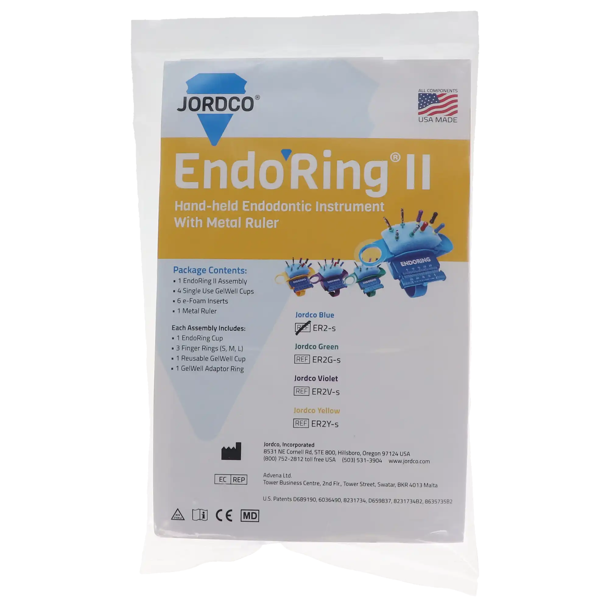 Jordco EndoRing II Hand-Held Endodontic Instrument Organizer with Metal Ruler, Blue, 1/Pk, ER2-S thumbnail 10