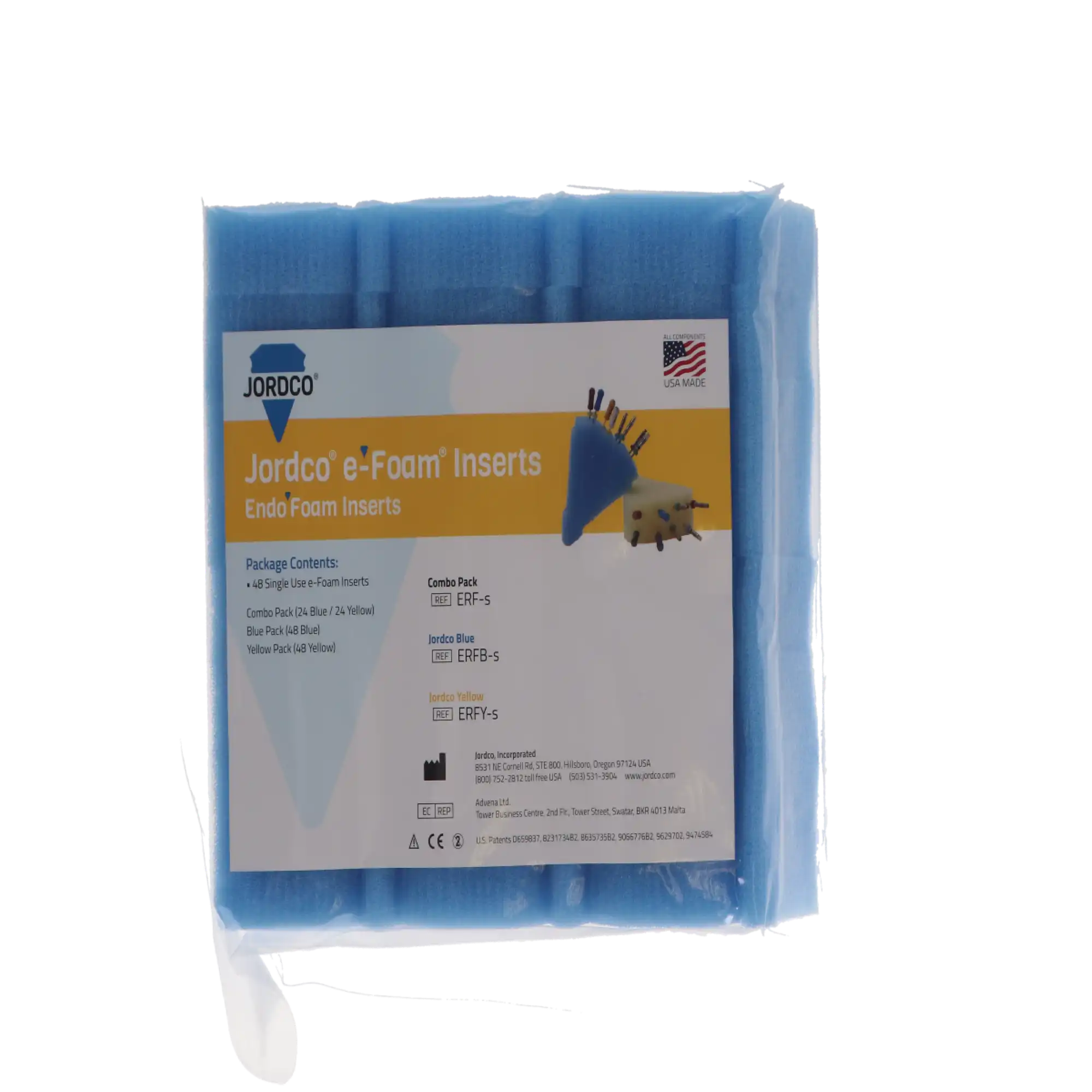 Jordco EndoRing e-Foam Inserts, Refill Pack, Blue, 48/Pk, ERFB-S thumbnail 6
