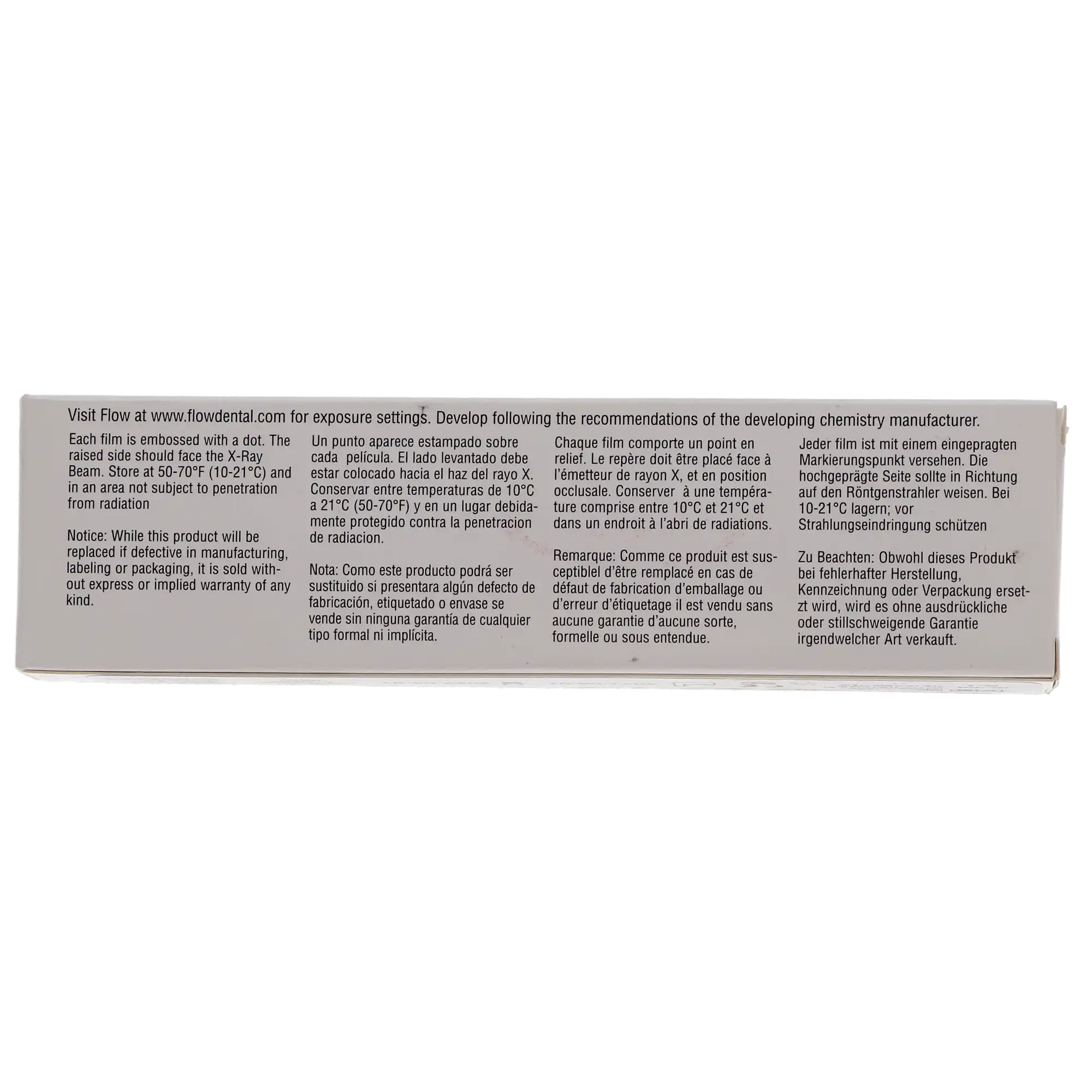 Flow Silver D DV-54 Intraoral Dental X-Ray Film, Size 0 (Child), D-Speed, Pedo Pack, 100/Pk, 18235 thumbnail 5