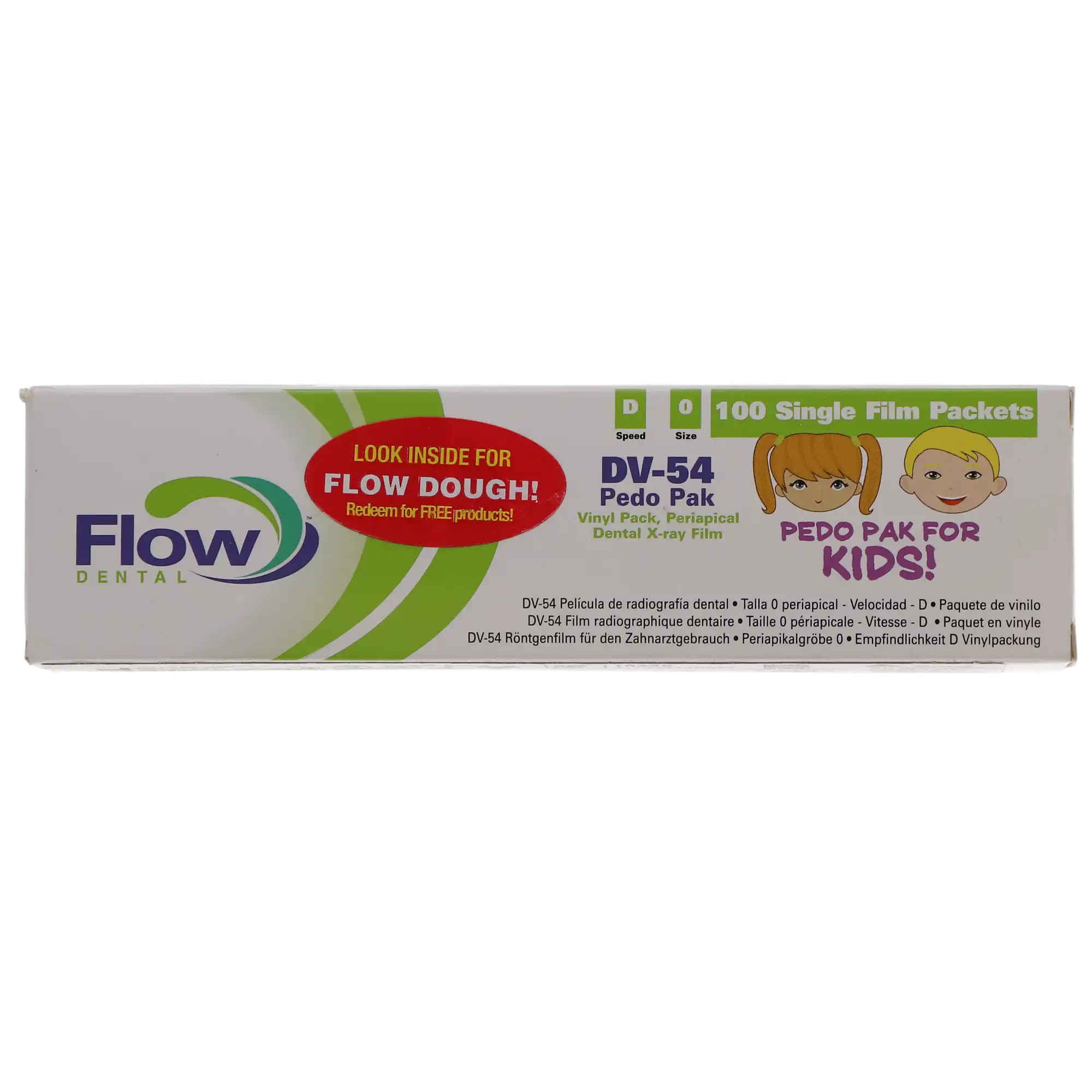 Flow Silver D DV-54 Intraoral Dental X-Ray Film, Size 0 (Child), D-Speed, Pedo Pack, 100/Pk, 18235 thumbnail 8