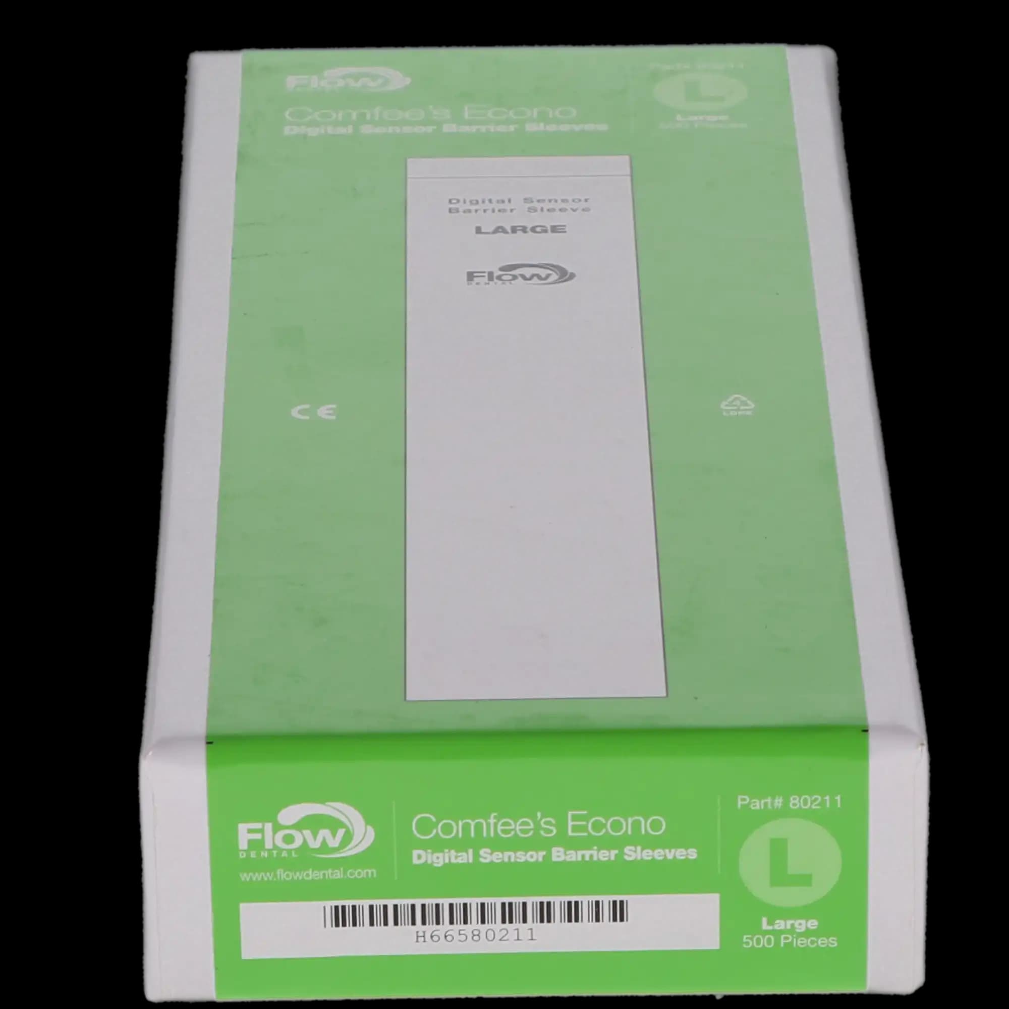 Comfees Econo-Pak Sensor Sleeves, Large (#2), Vinyl, Clear, 500/Box, 80211 thumbnail 6