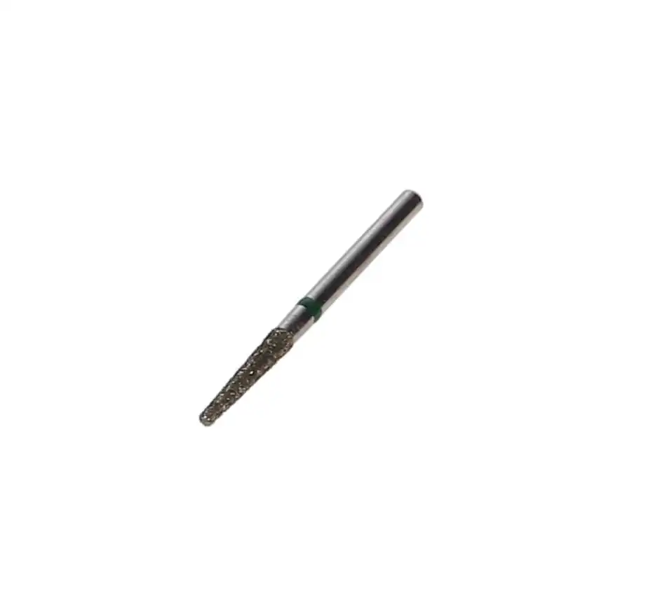 Sabur Diamond Bur, FG, Flat End Taper, Coarse, Green, 1.6 mm, 847-016C, 10/Pk, DB-847-016C thumbnail 2
